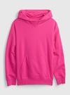 Pembe Oversize Kapüşonlu Sweatshirt