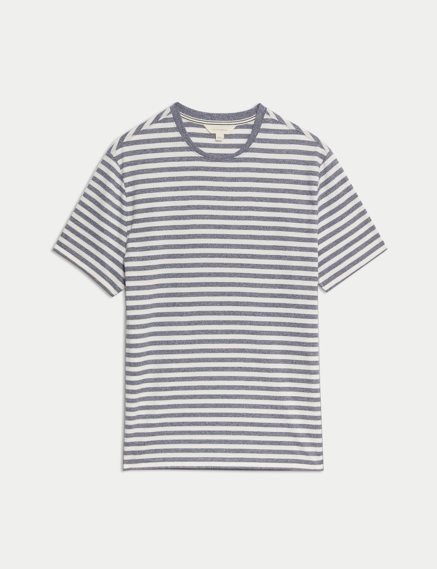 Saf Pamuklu Çizgili T-shirt