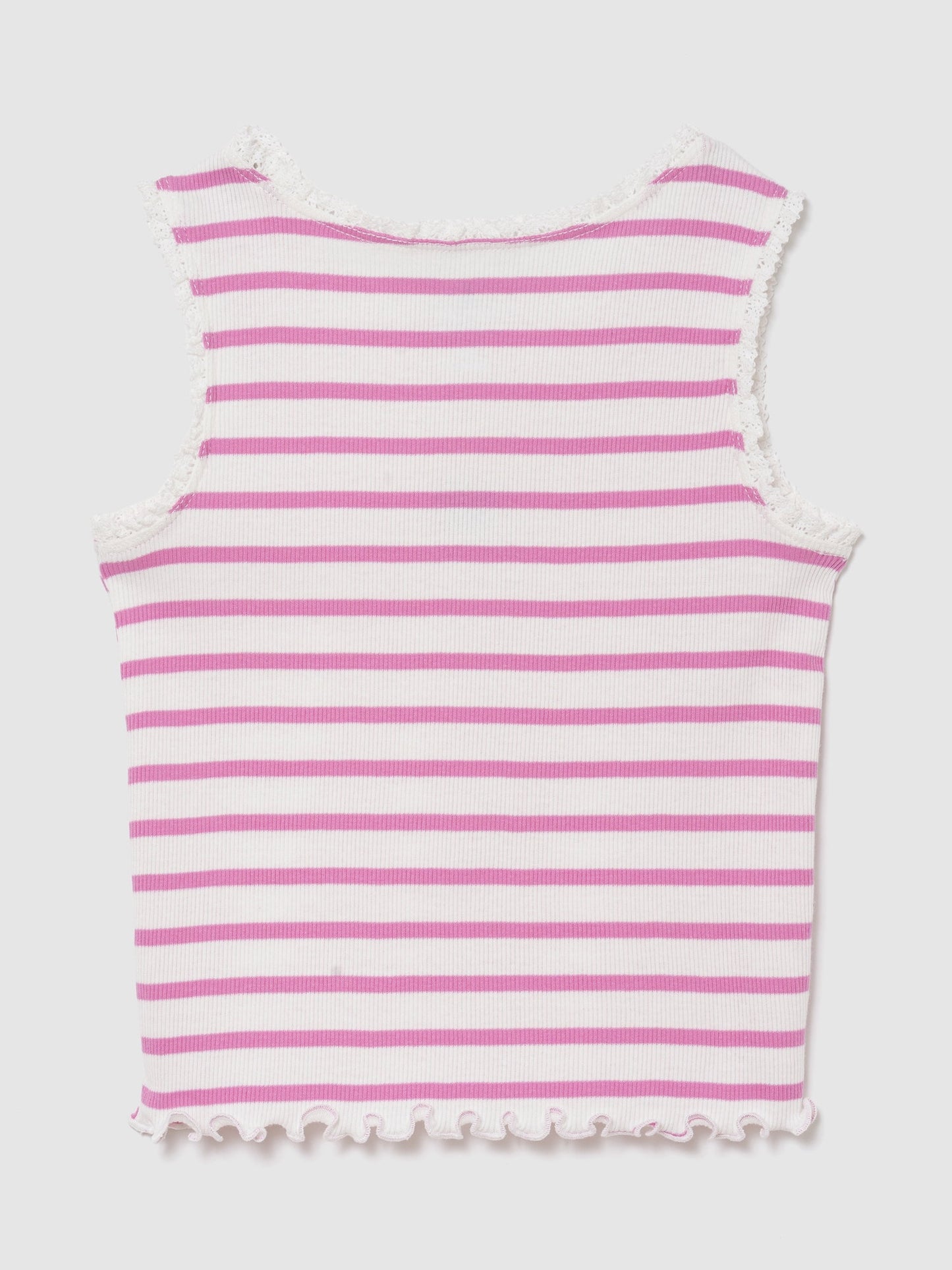 Pembe Mix & Match Grafik Logo Fitilli Kolsuz T-shirt