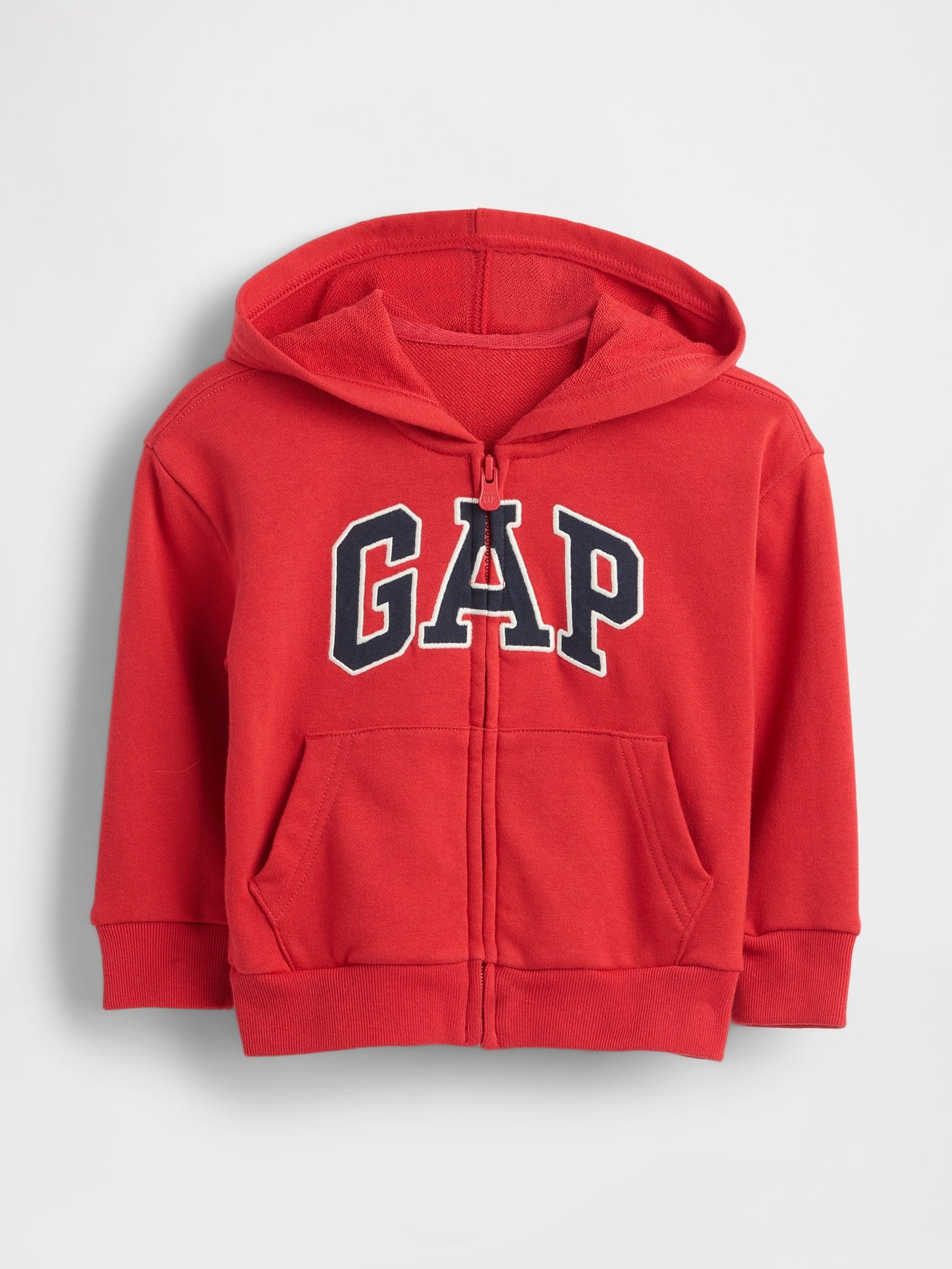 Kırmızı Gap Logo Relaxed Fermuarlı Sweatshirt