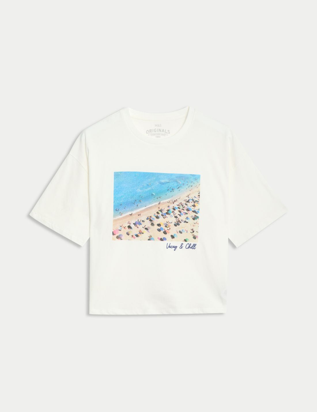 Saf Pamuklu Kısa Kollu T-shirt (6-16 Yaş)