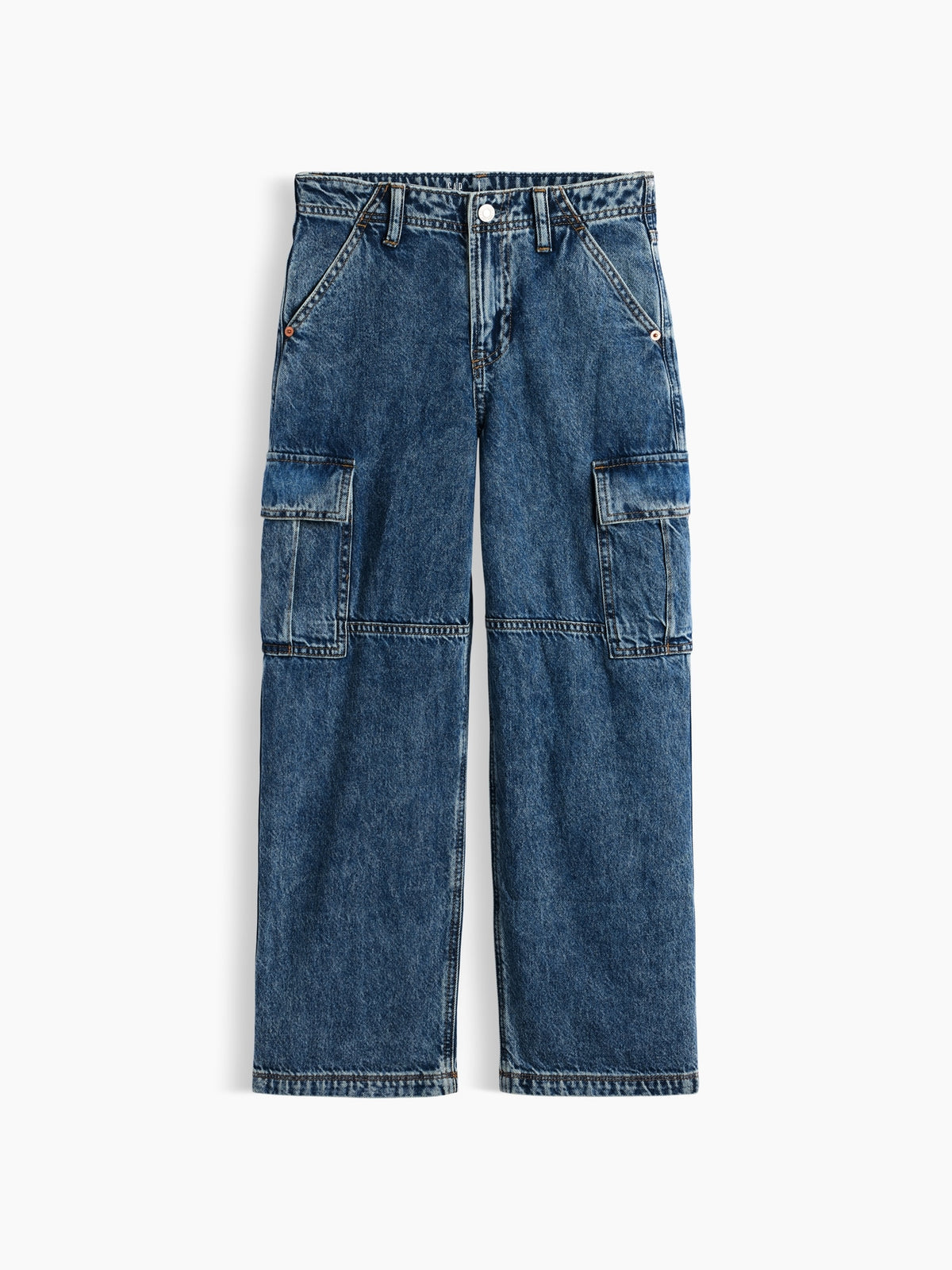 Mavi Baggy Kargo Jean Pantolon