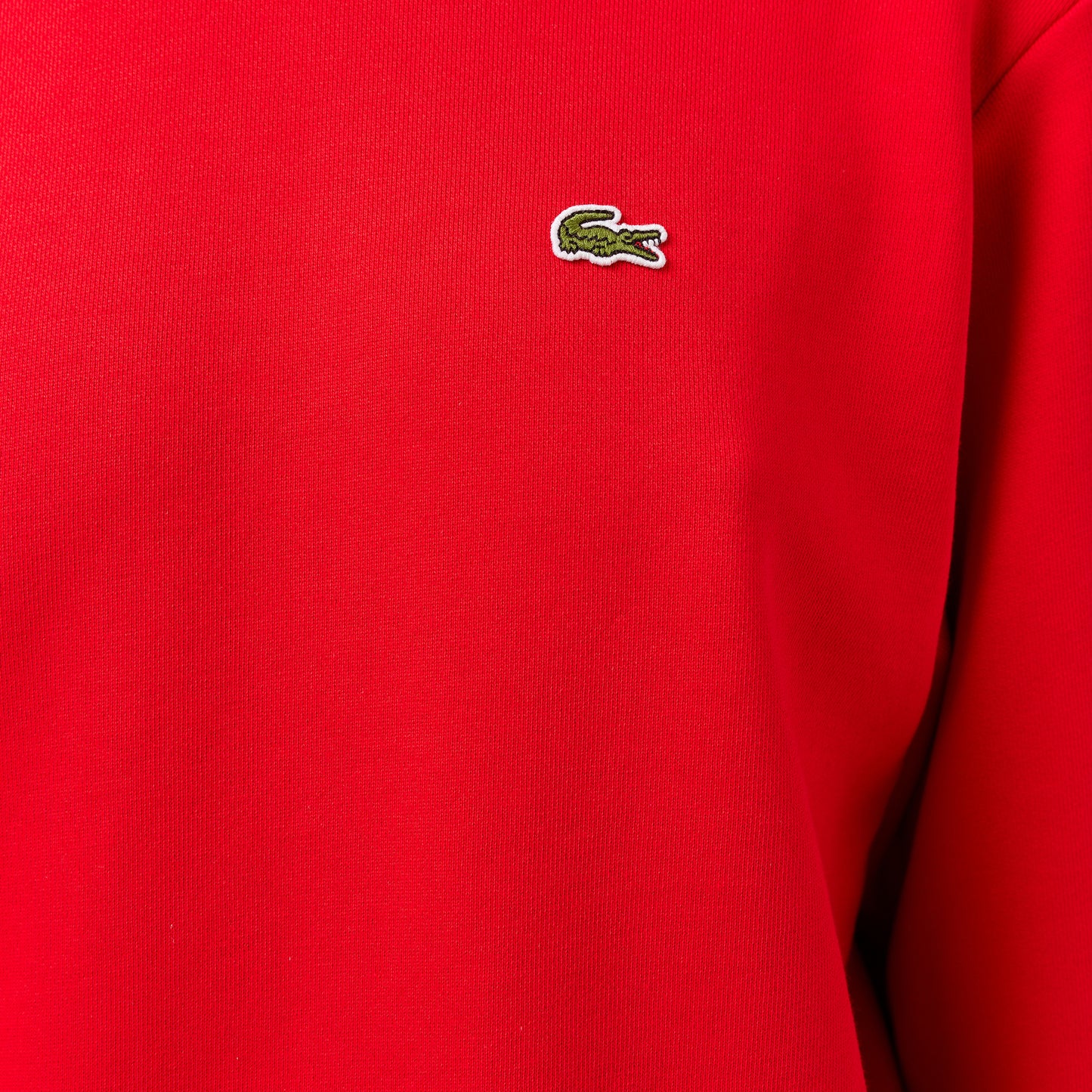 Lacoste Kadın Relaxed Fit Bisiklet Yaka Kırmızı Sweatshirt