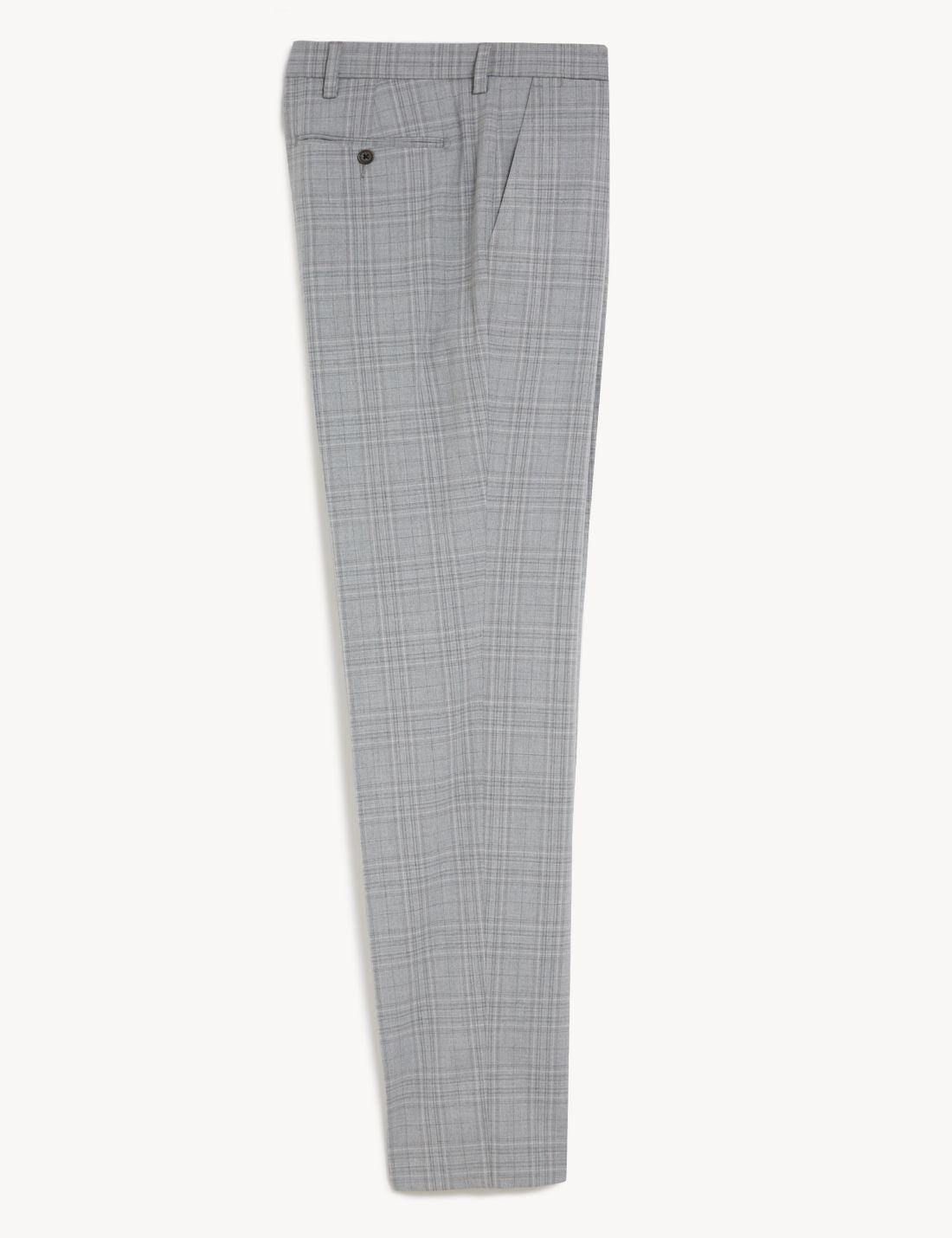 Tailored Fit Ekose Desenli Pantolon