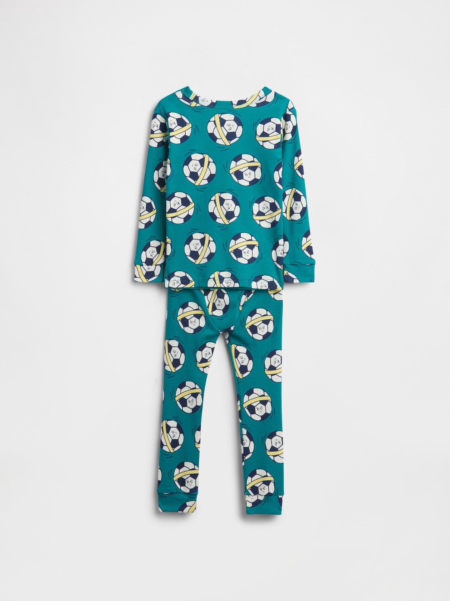 Yeşil %100 Organik Brushed Pamuk Pijama Takımı