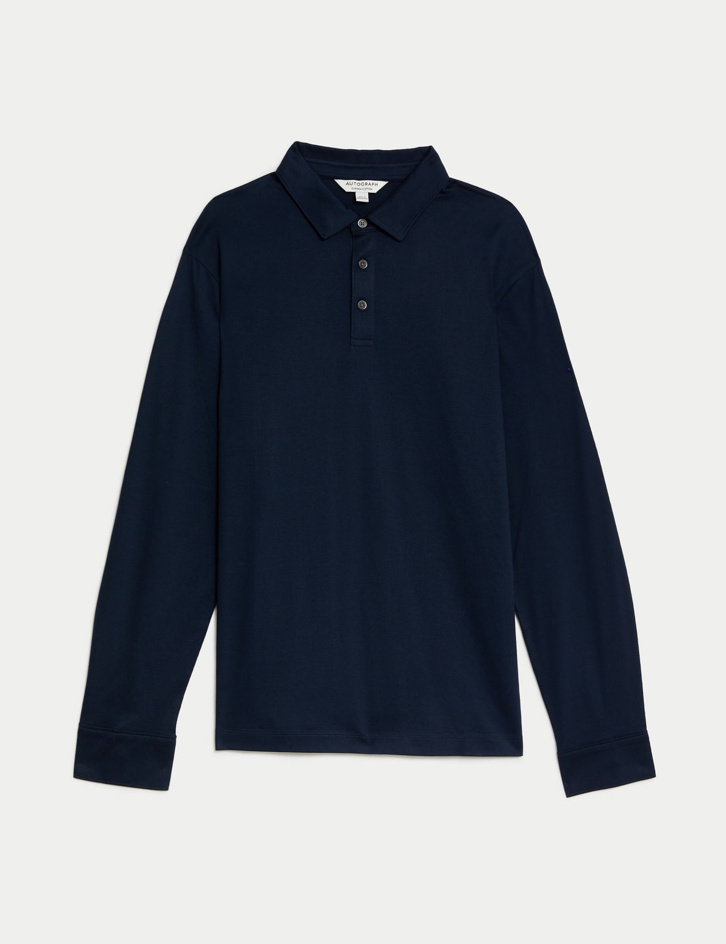 Saf Pamuklu Supima:registered: Uzun Kol Polo T-shirt