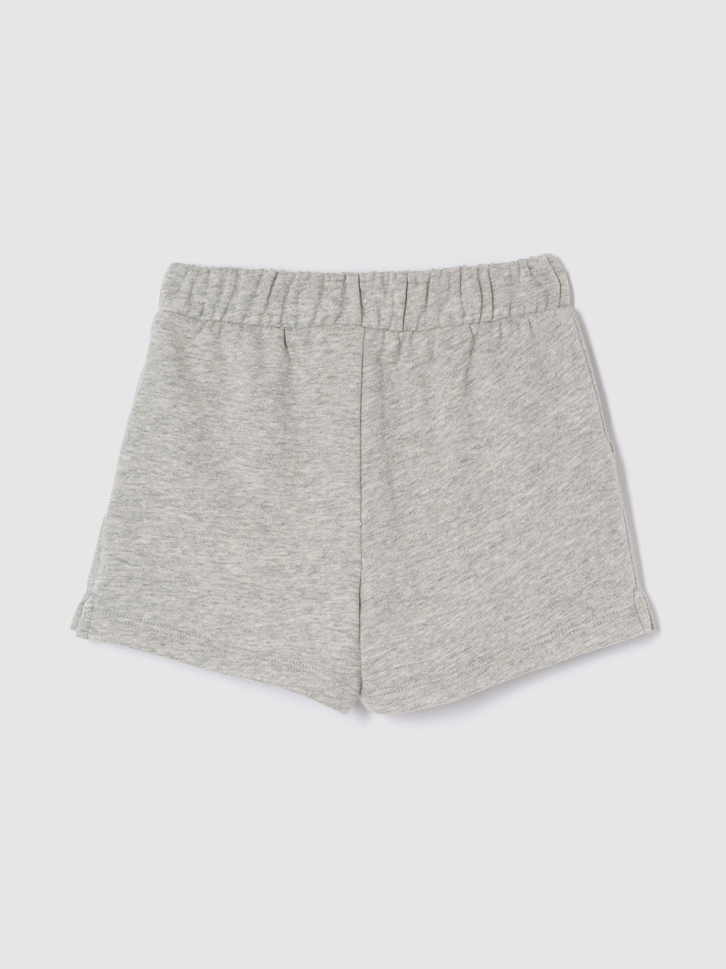 Gri Gap Logo Pull-on Fransız Havlu Kumaş Şort