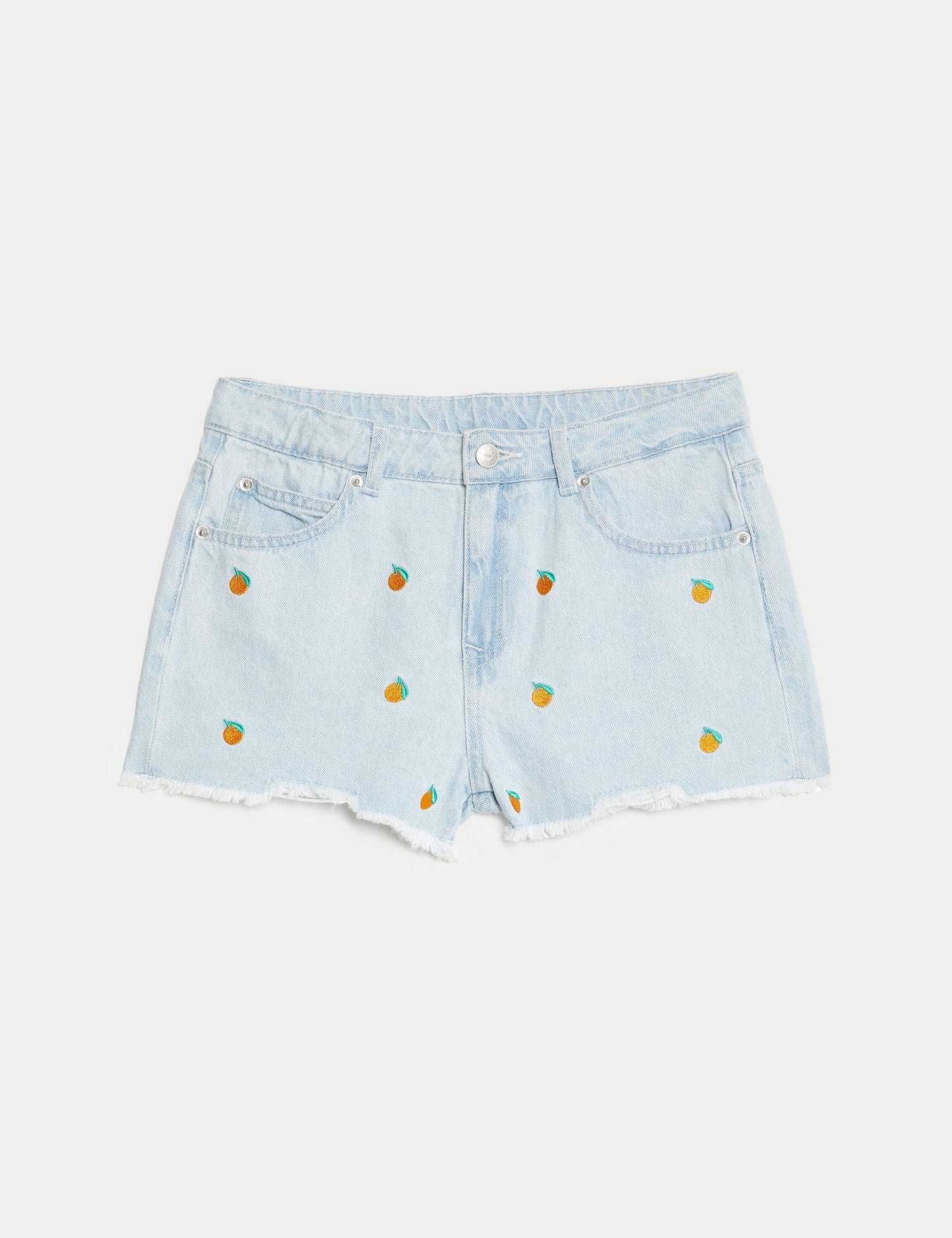 Saf Pamuklu Regular Fit Denim Şort (6-16 Yaş)