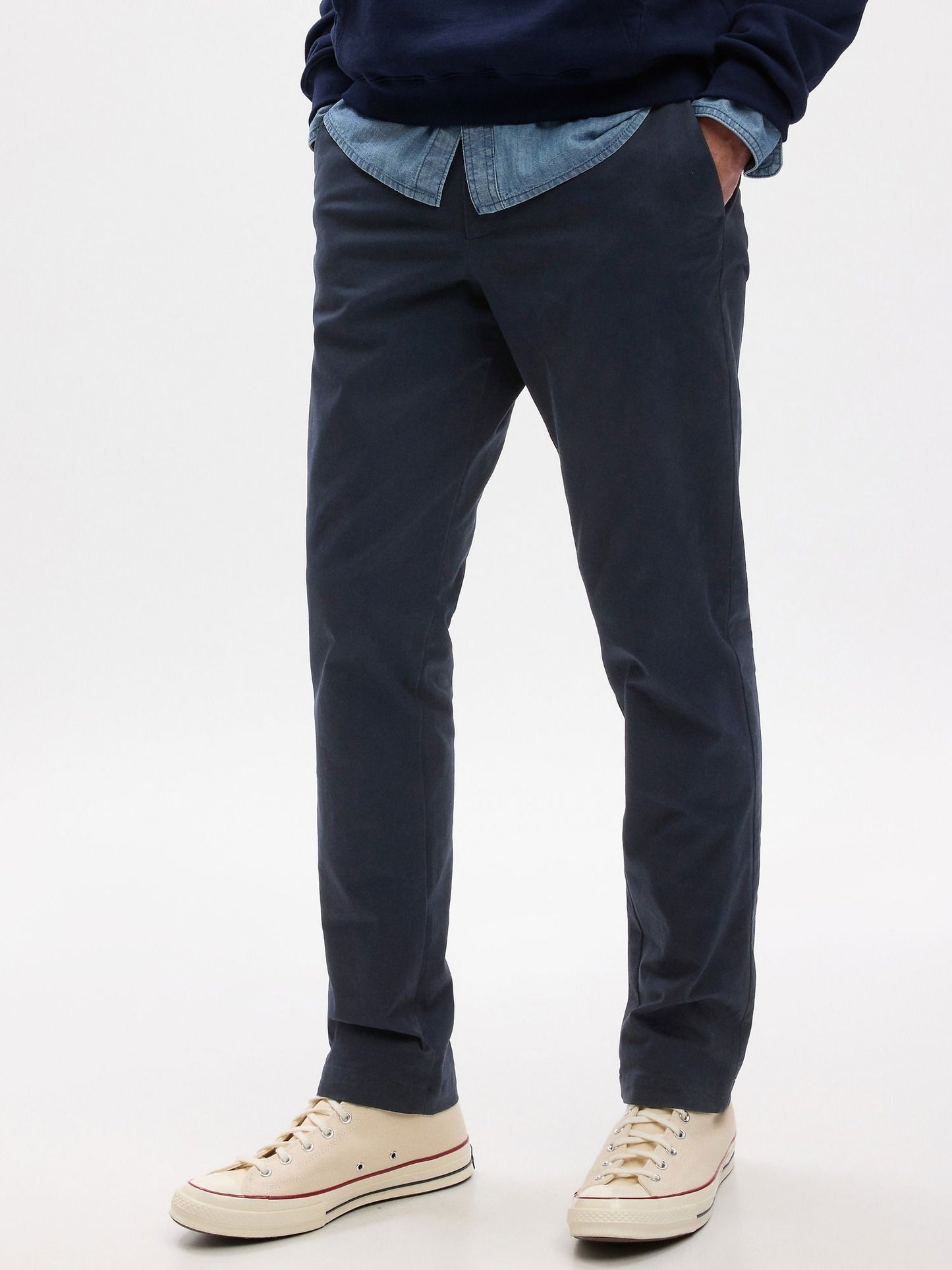 Lacivert GapFlex Slim Fit Khaki Pantolon