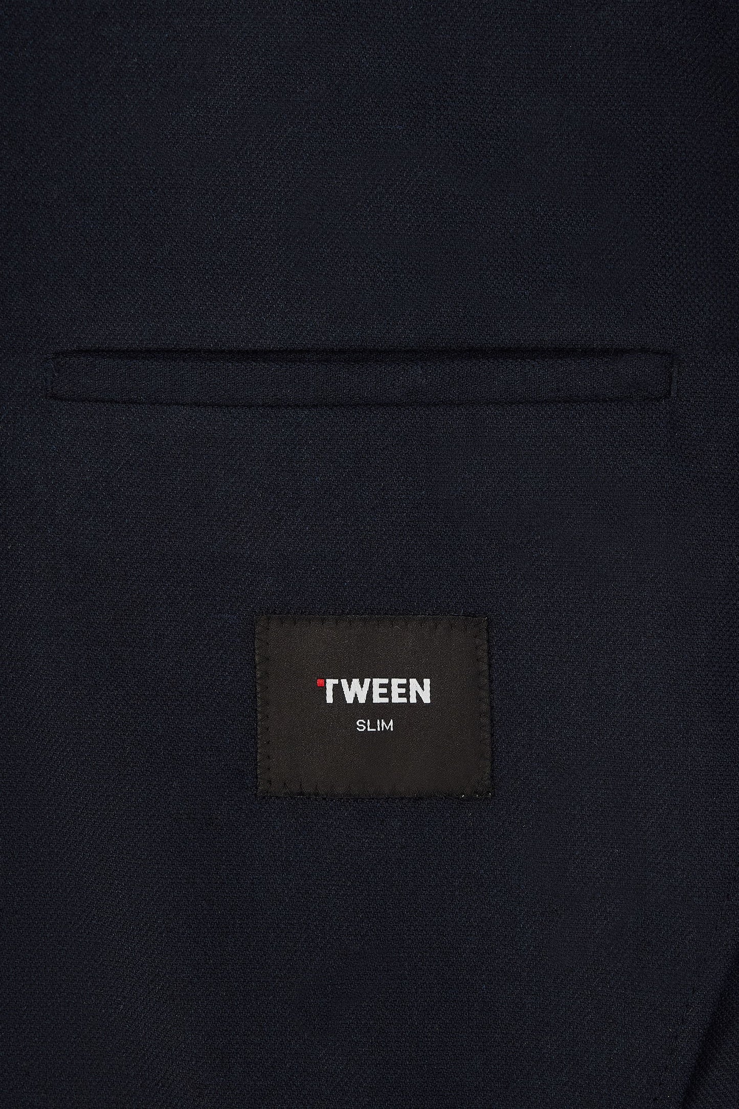 Tween Slim Fit Lacivert Diyogonal Kumaş Ceket