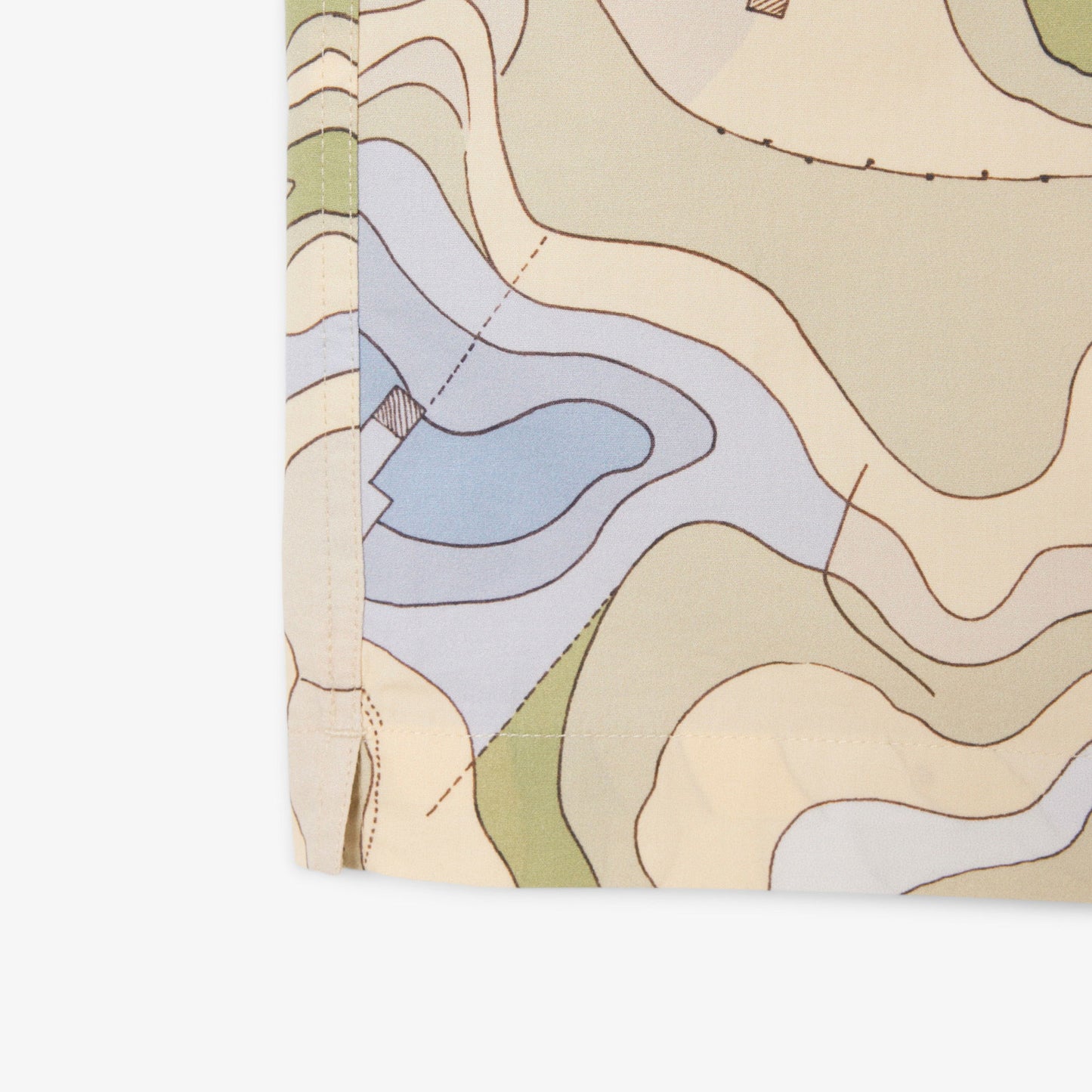 Lacoste Erkek Relaxed Fit Kısa Kollu Desenli Bej Gömlek