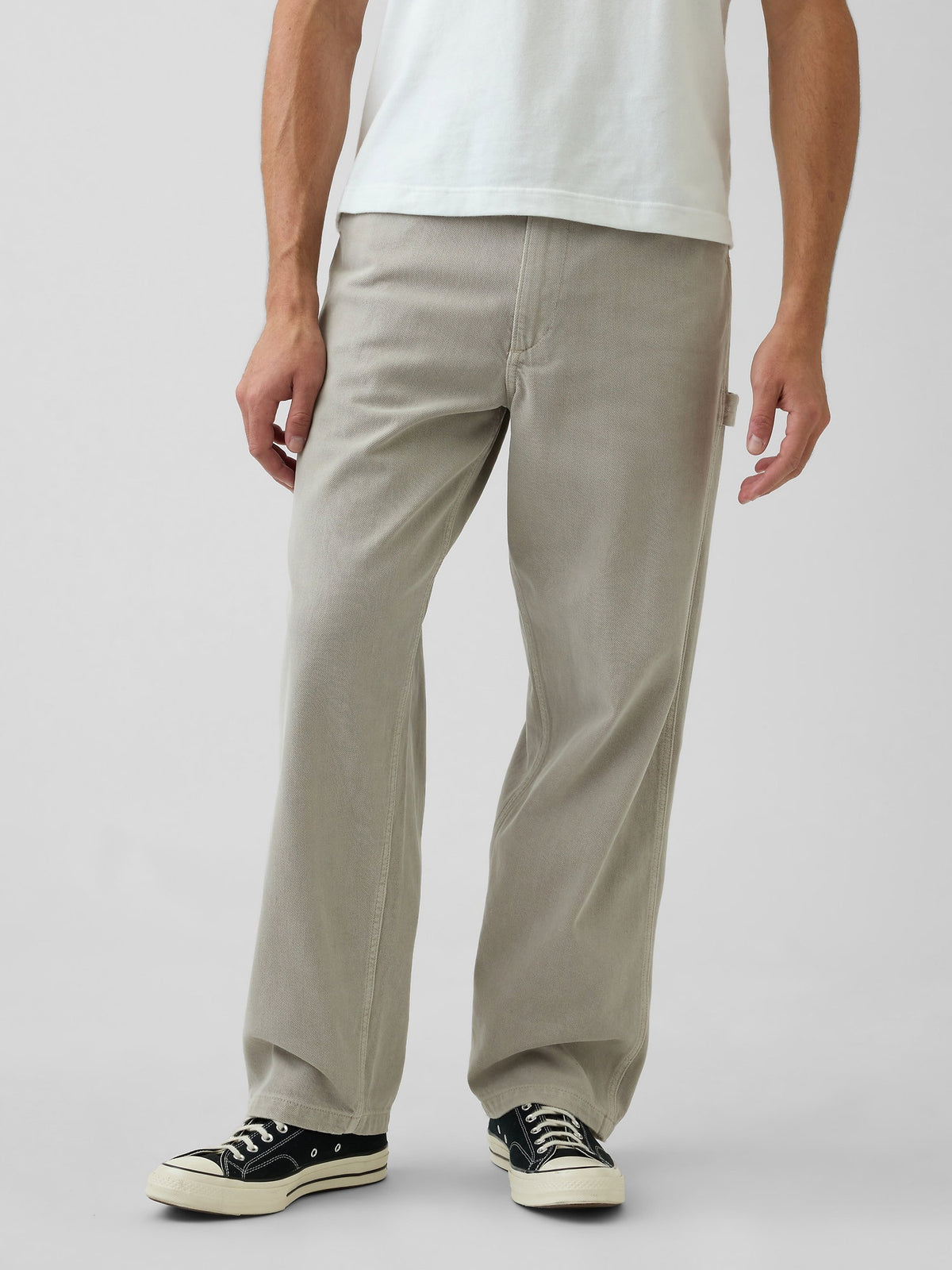 Açık Yeşil Ultrasoft Baggy Carpenter Jean Pantolon