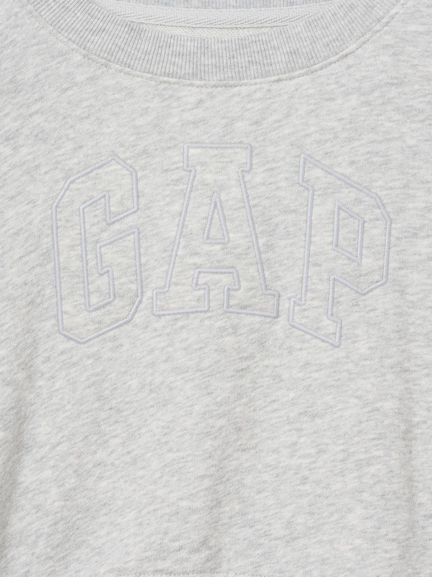Gri Vintagesoft Terry Crop Logo Sweatshirt