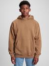 Pembe Oversize Kapüşonlu Sweatshirt