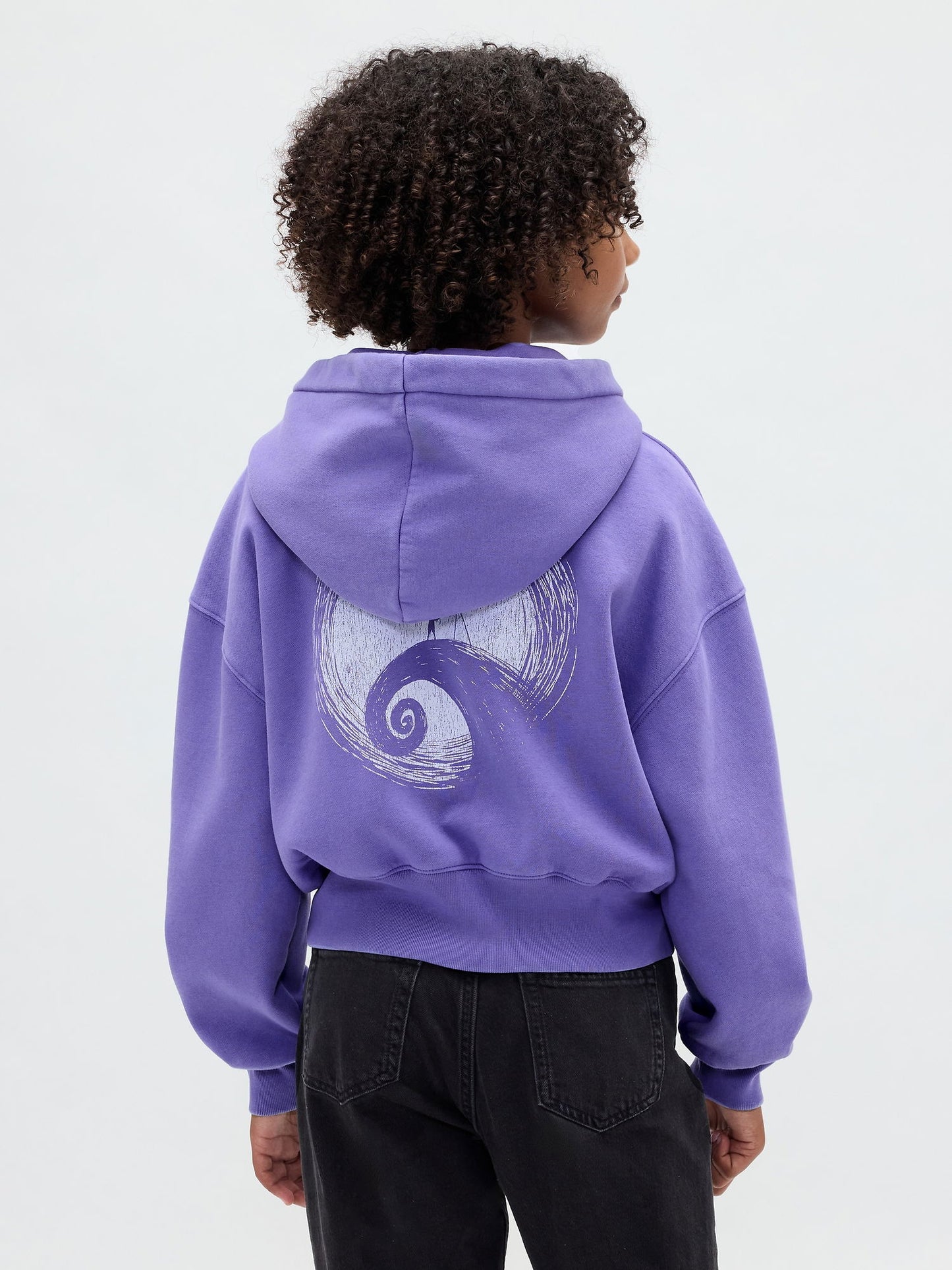 Mor Gap × Disney Tim Burton’s The Nightmare Before Christmas Vintagesoft Crop Sweatshirt