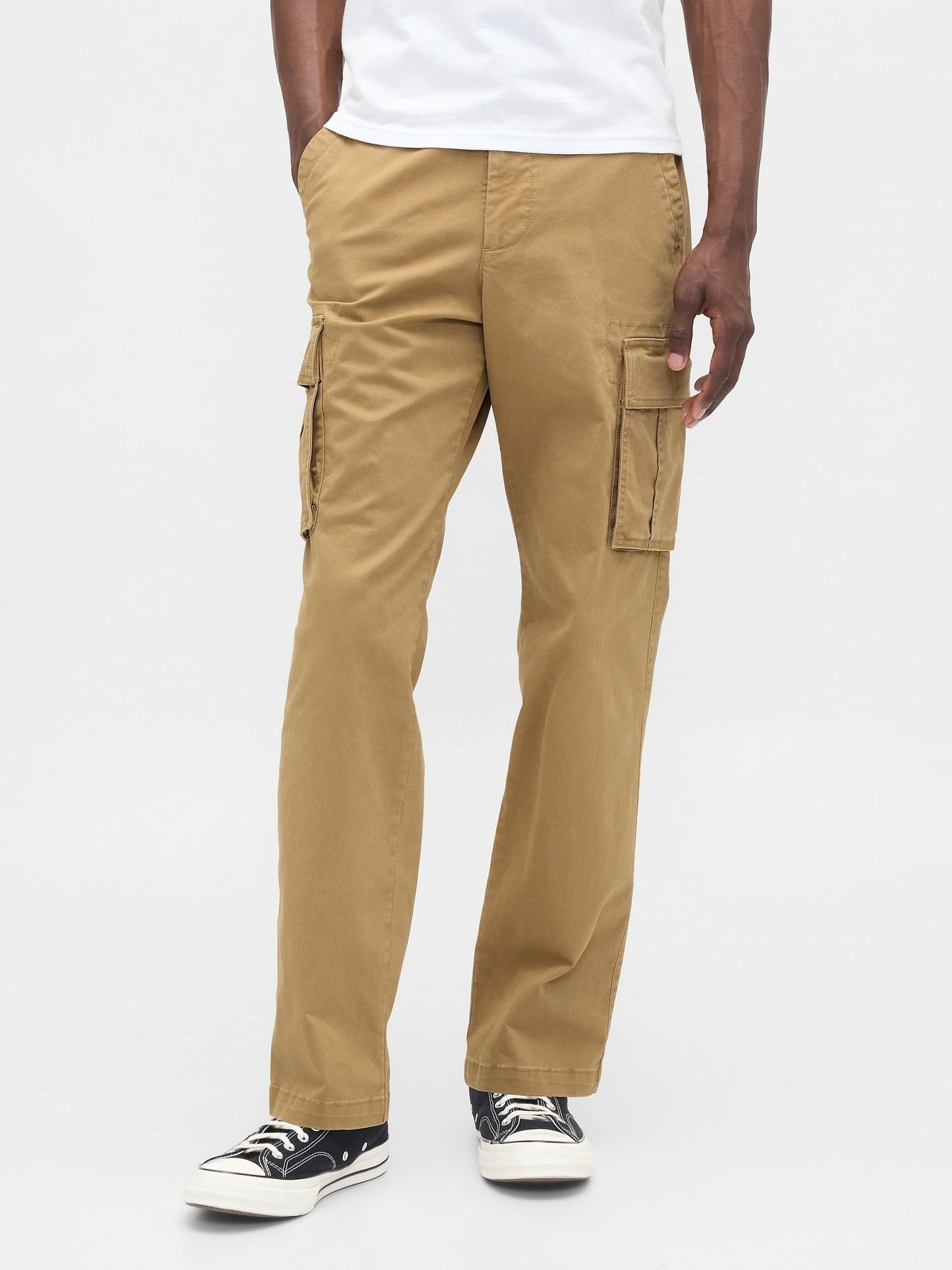 Bej Gapflex Straight Kargo Washwell™ Pantolon