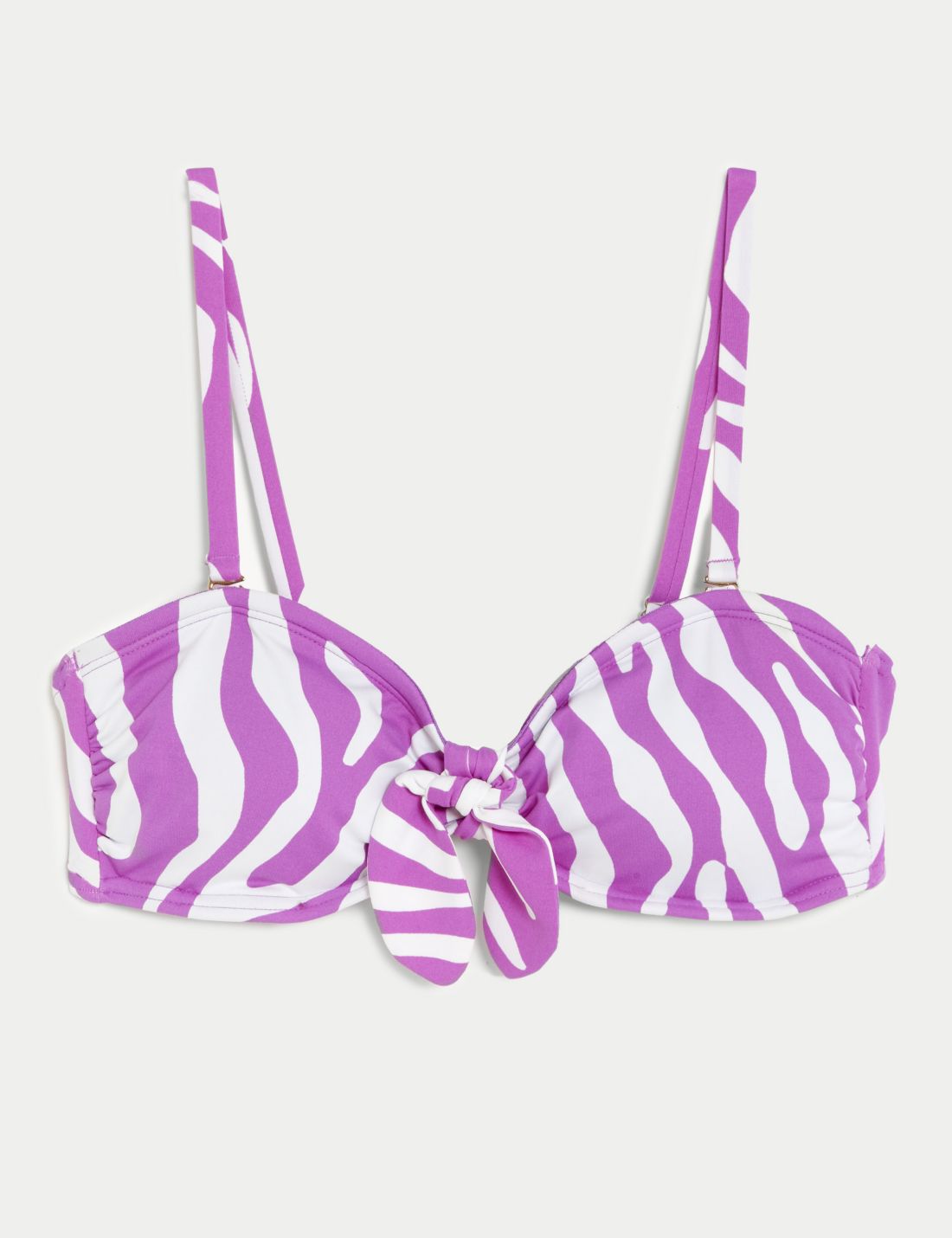 Bağlama Detaylı Destekli Bikini Üstü