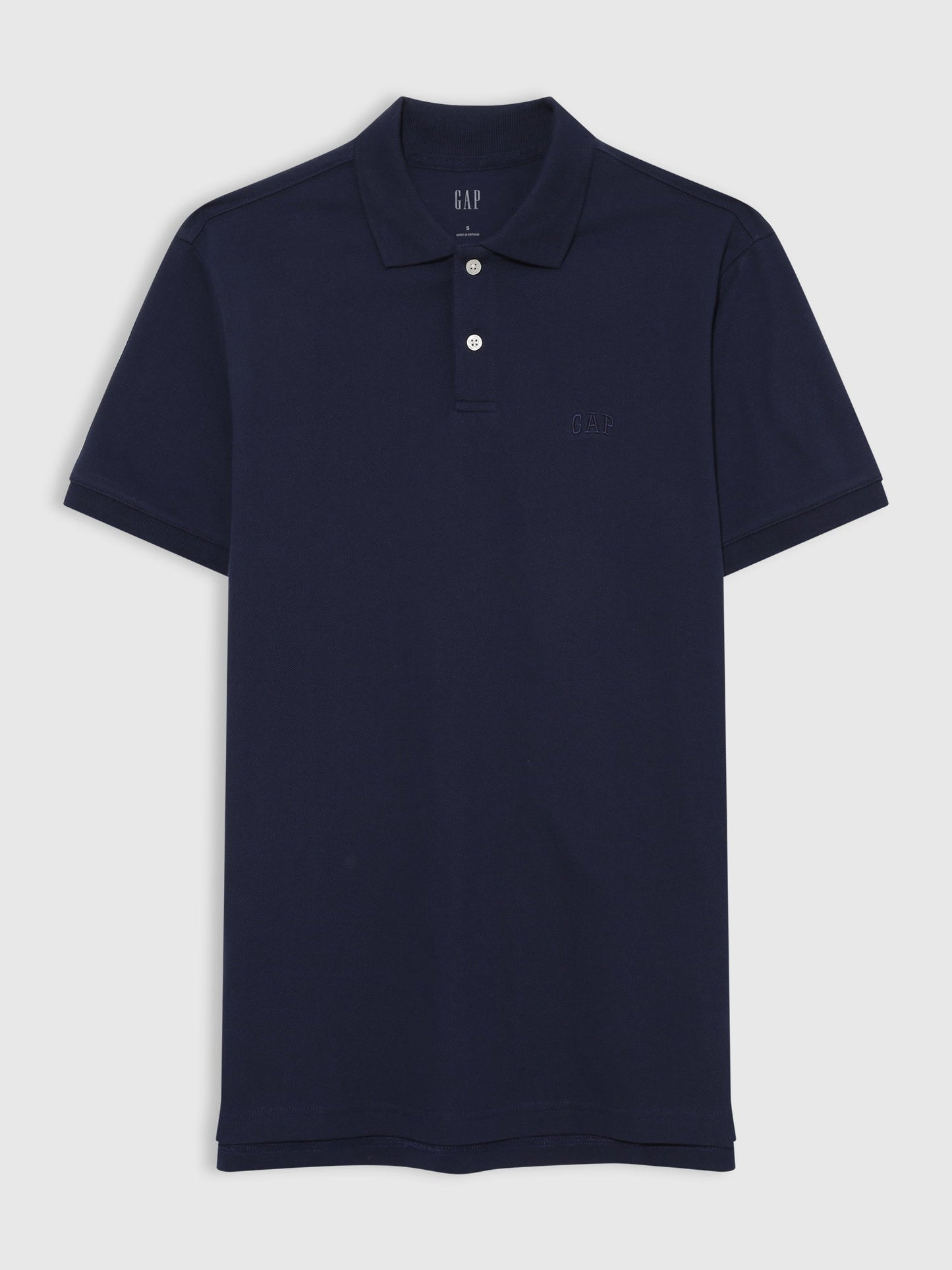 Lacivert Gap Logo Piqué Polo Yaka T-shirt