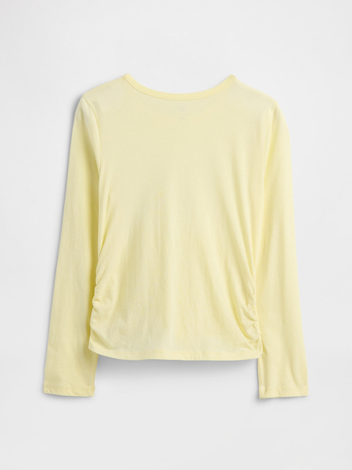 Sarı Ruched Grafik Baskılı T-shirt