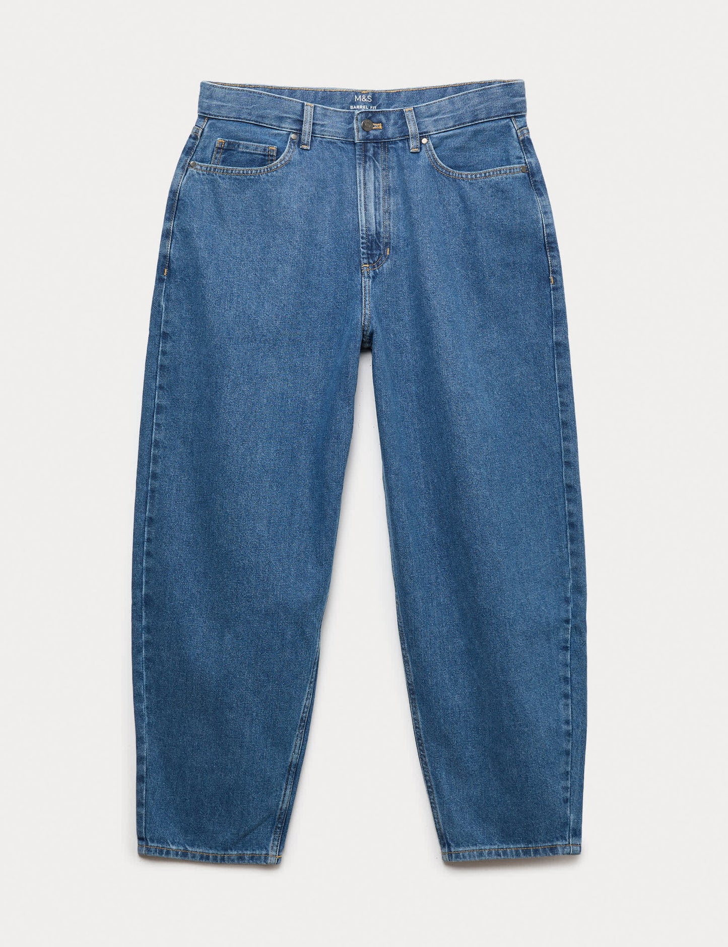 Pamuklu Barrel Leg Jean