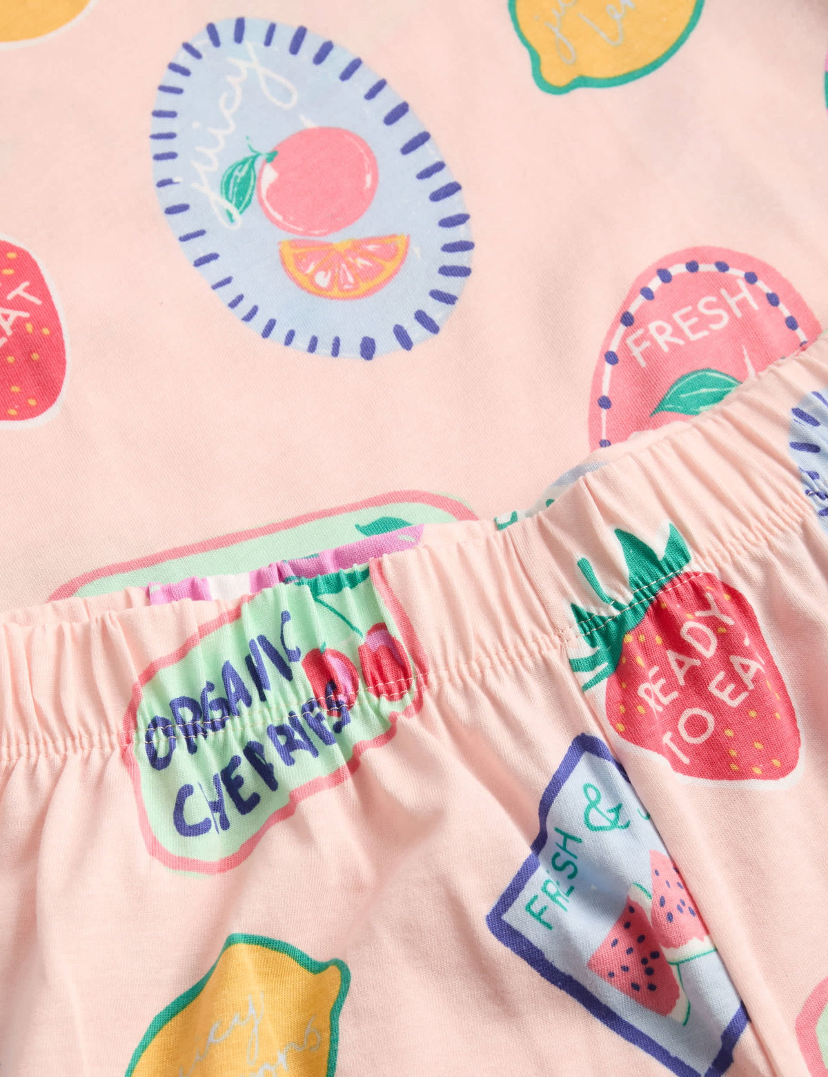 Pamuklu Desenli Pijama Takımı