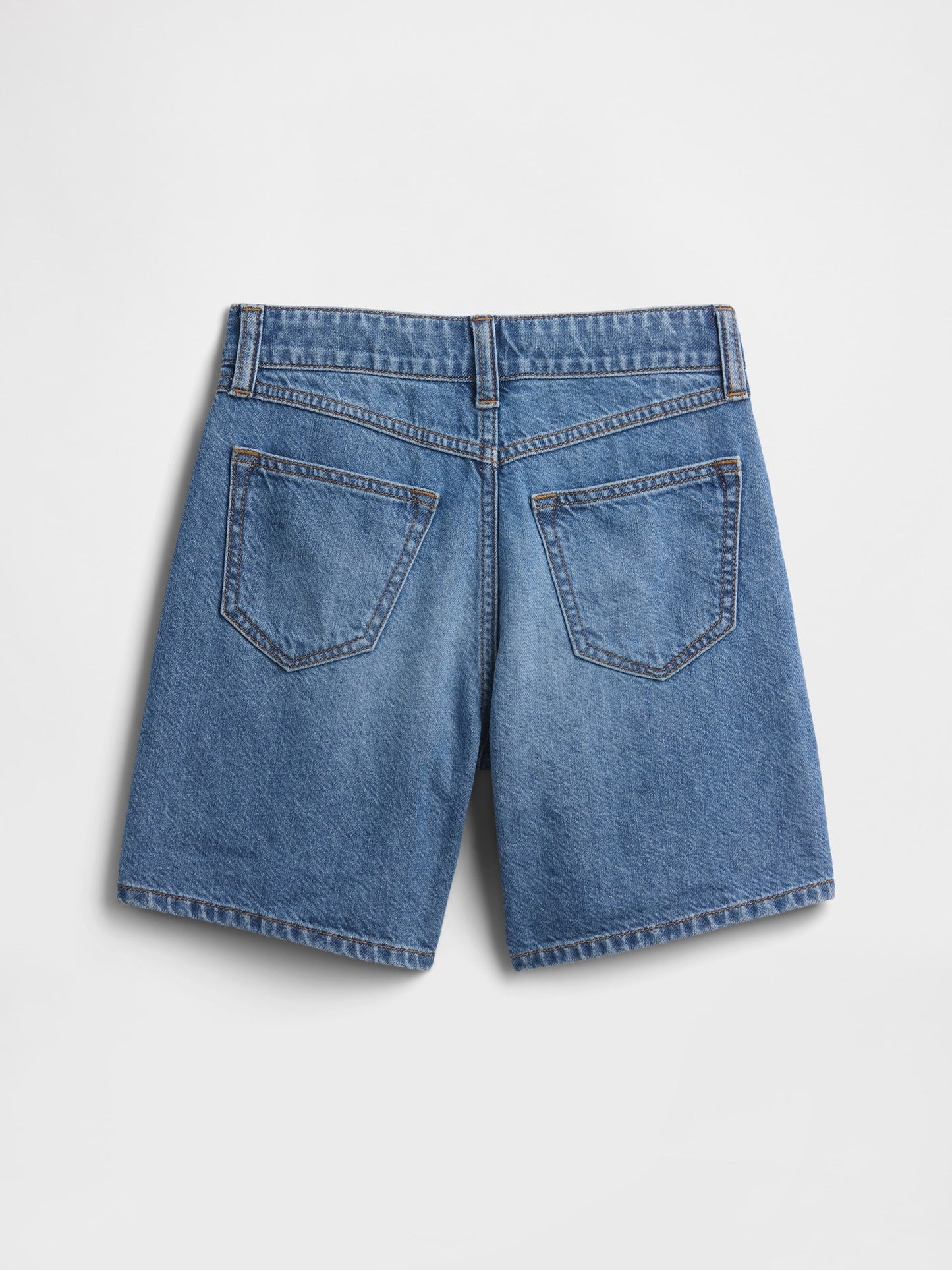 Mavi Mid Rise Drawstring Denim Şort