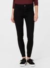 Siyah Mid Rise Jegging Jean Pantolon
