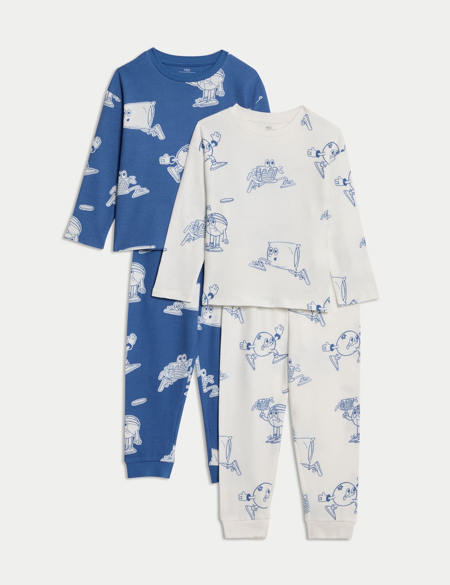 2'li Saf Pamuklu Yaban Mersini Pijama Takımı (1-8 Yaş)