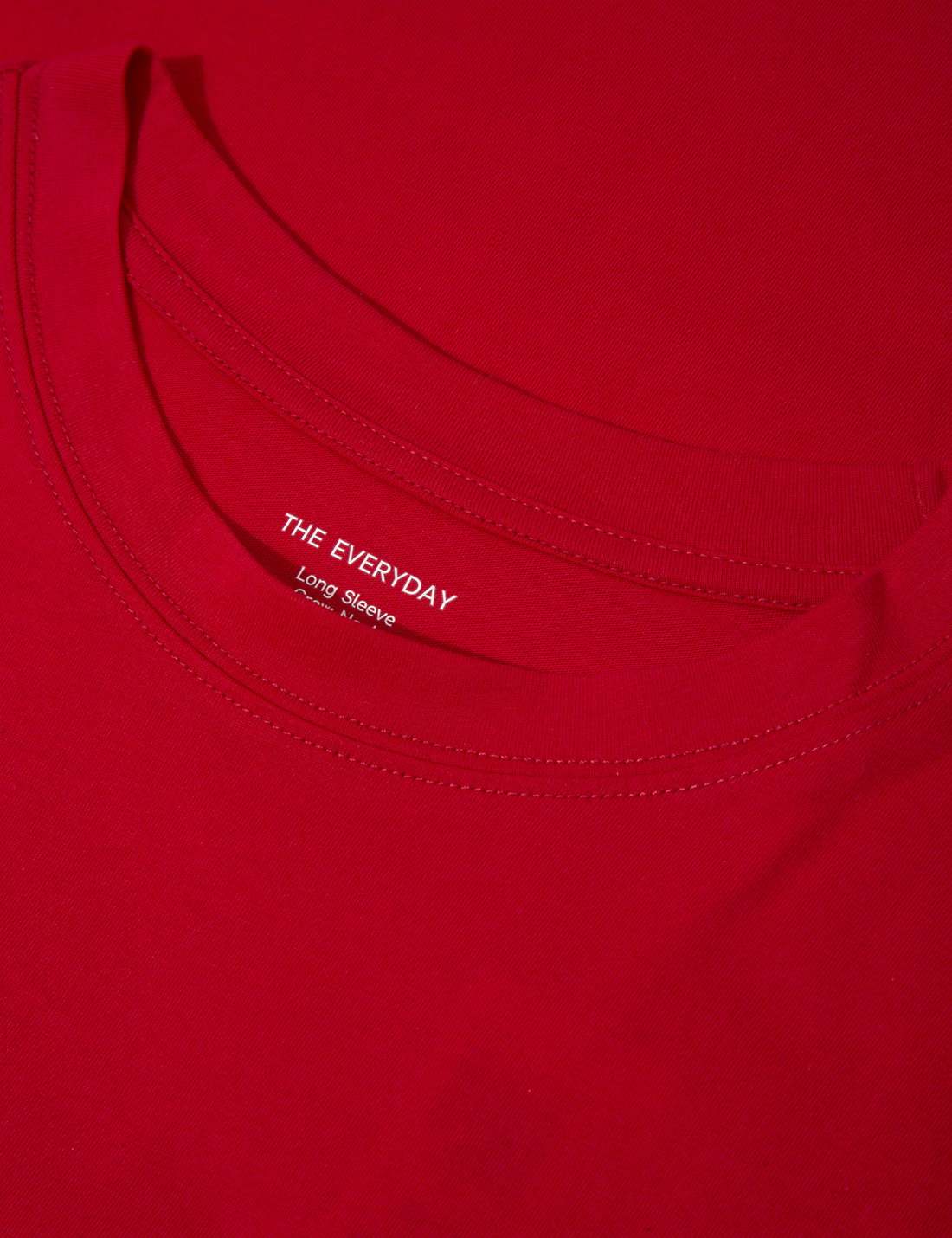 Saf Pamuklu Uzun Kollu T-shirt