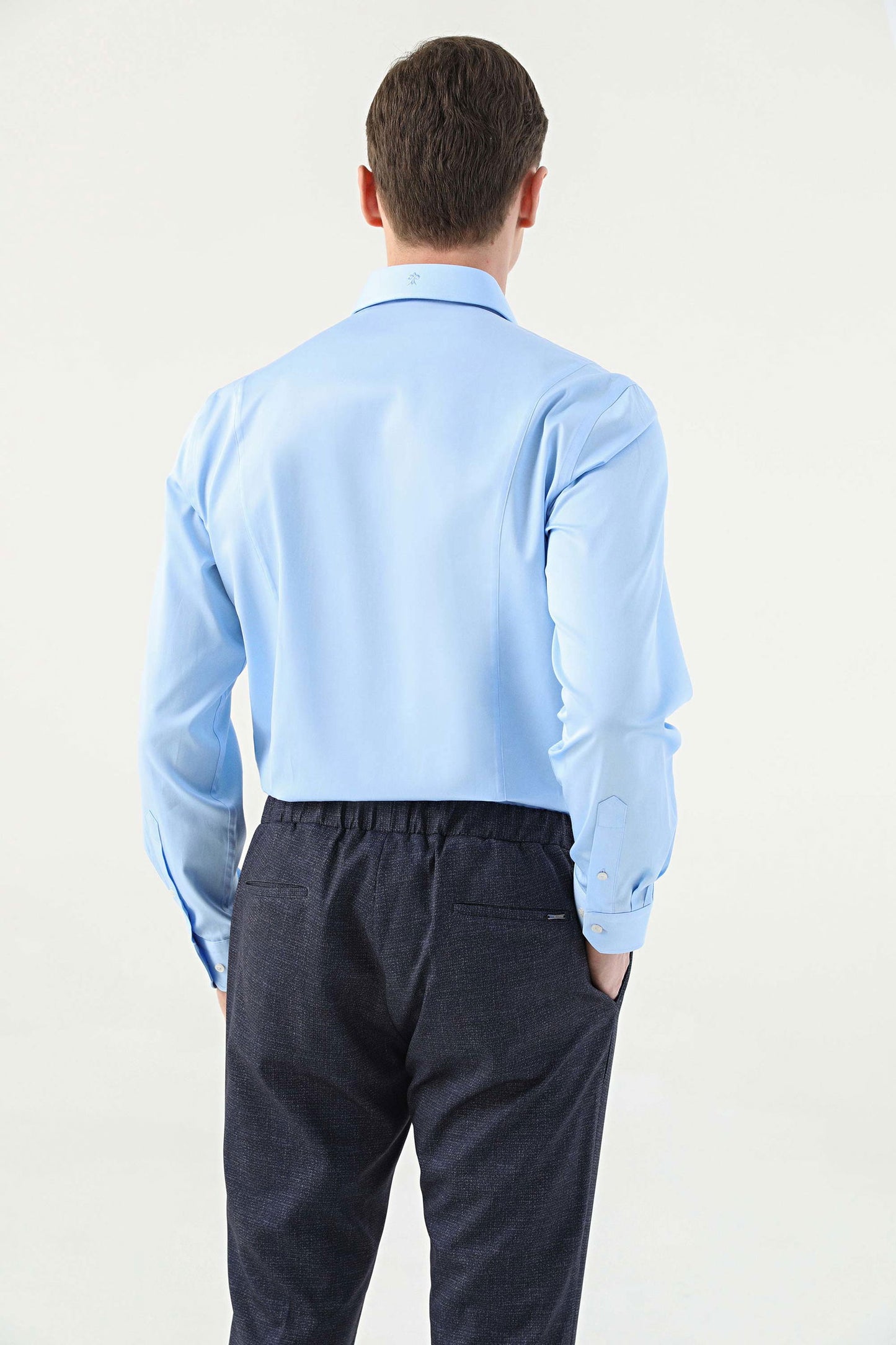 Damat Slim Fit Açık Mavi Nano Care Gömlek