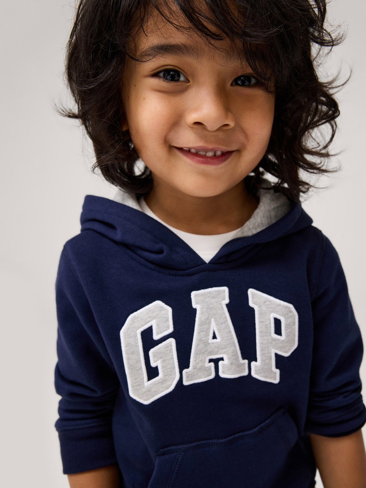 Lacivert Gap Logo Kapüşonlu Sweatshirt