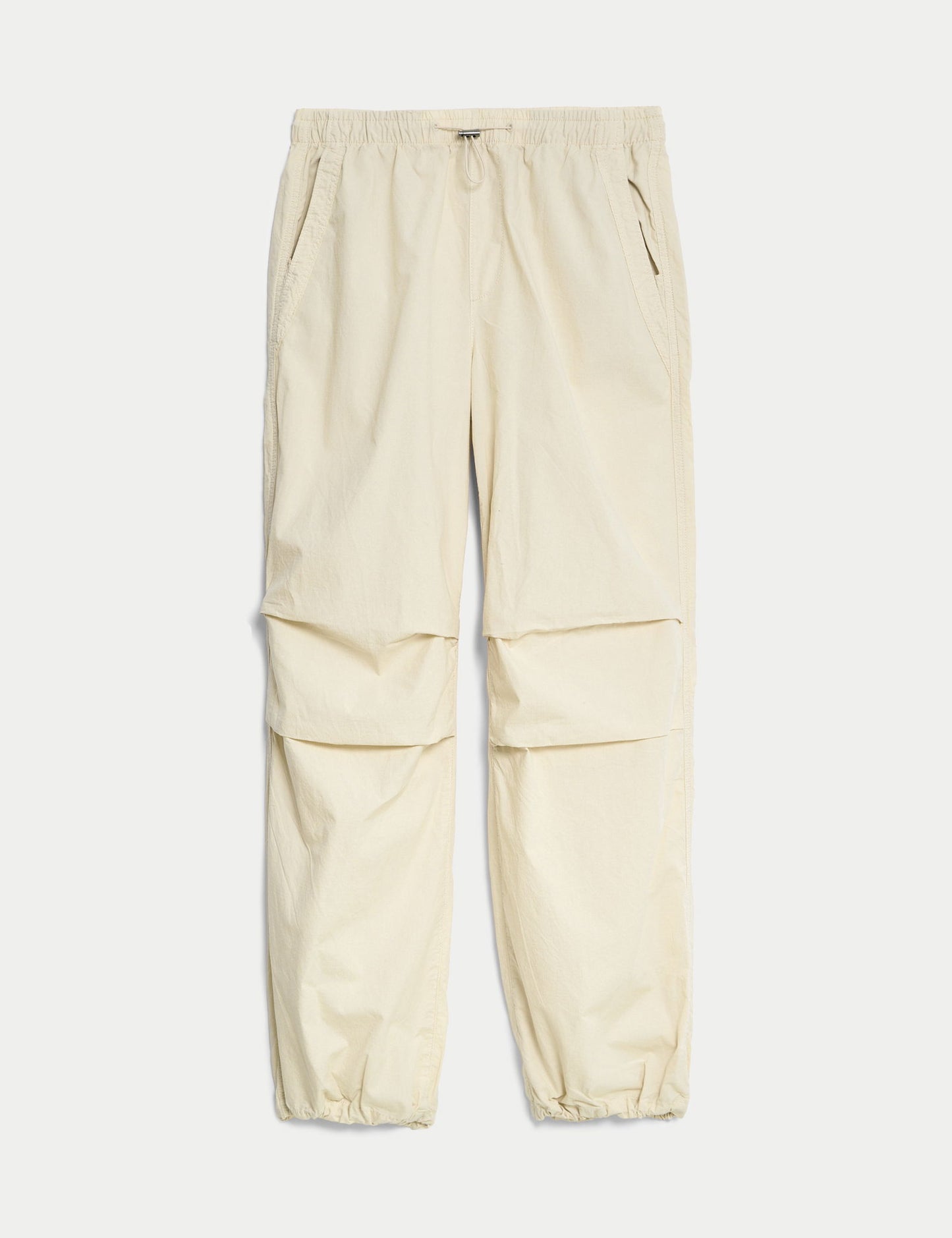Saf Pamuklu Relaxed Fit Paraşüt Pantolon