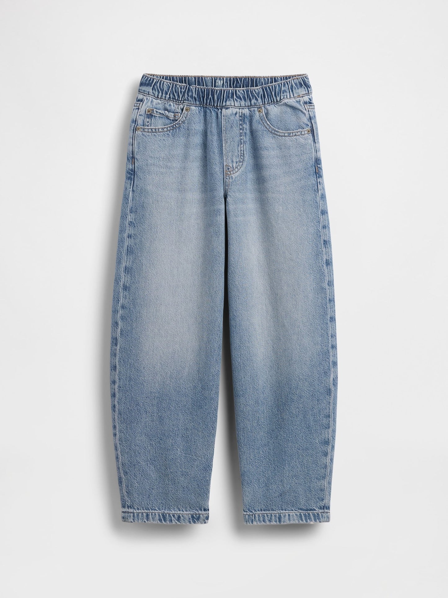 Açık Mavi Ultrasoft Easy Baggy Taper Jean Pantolon