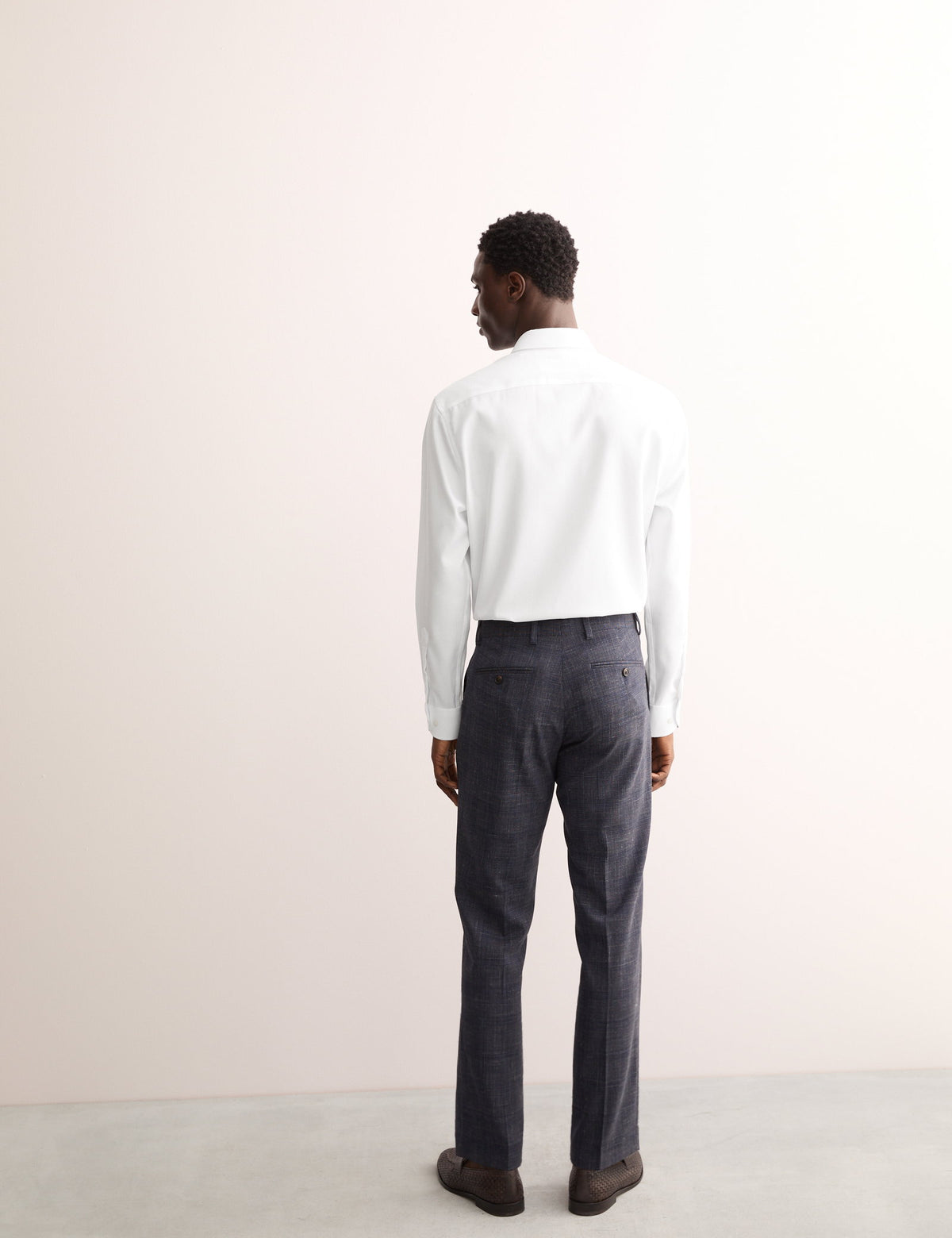 Tailored Fit Lüks Pamuklu Dokulu Gömlek