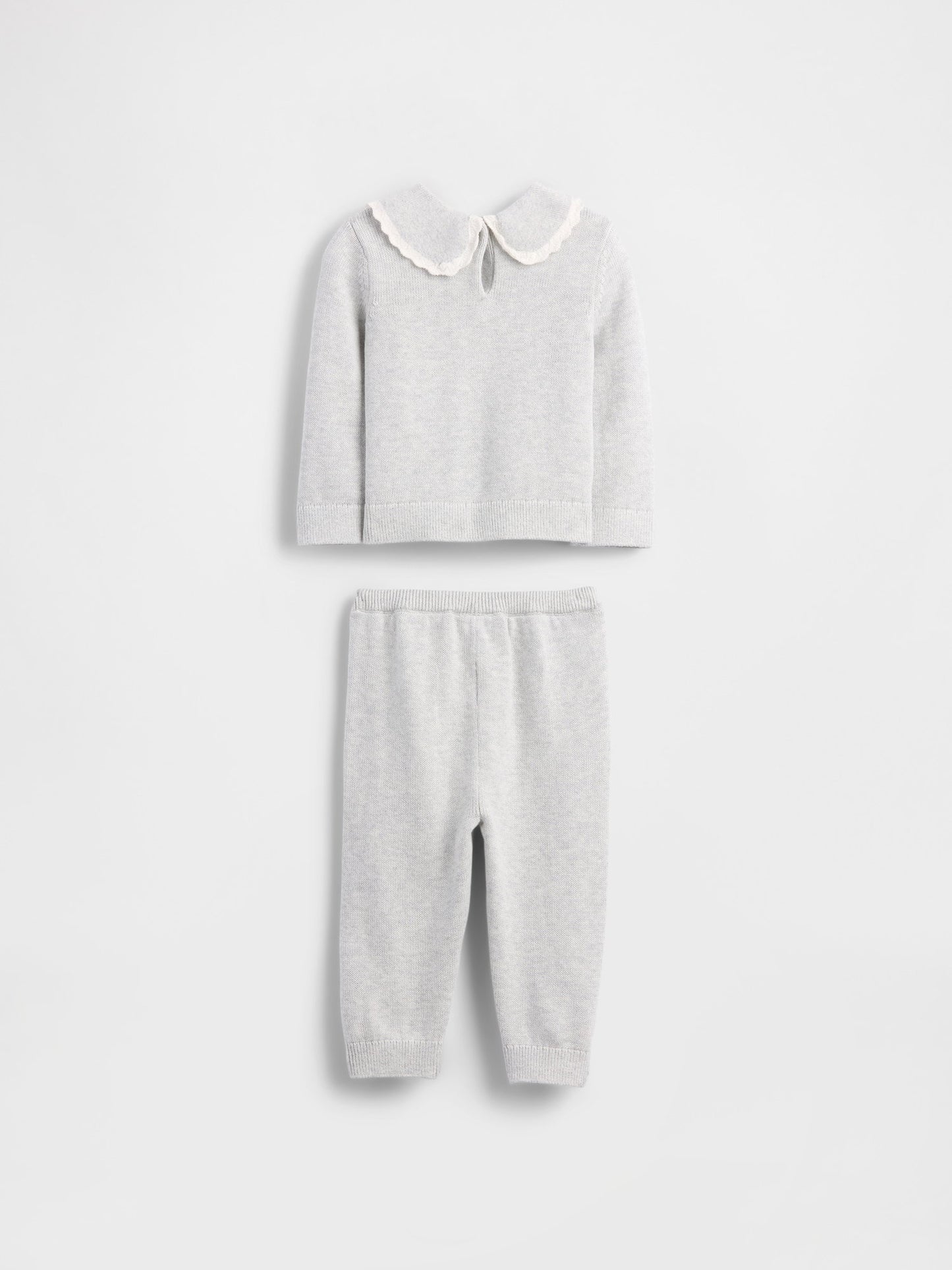 Açık Gri Sweater Outfit Set