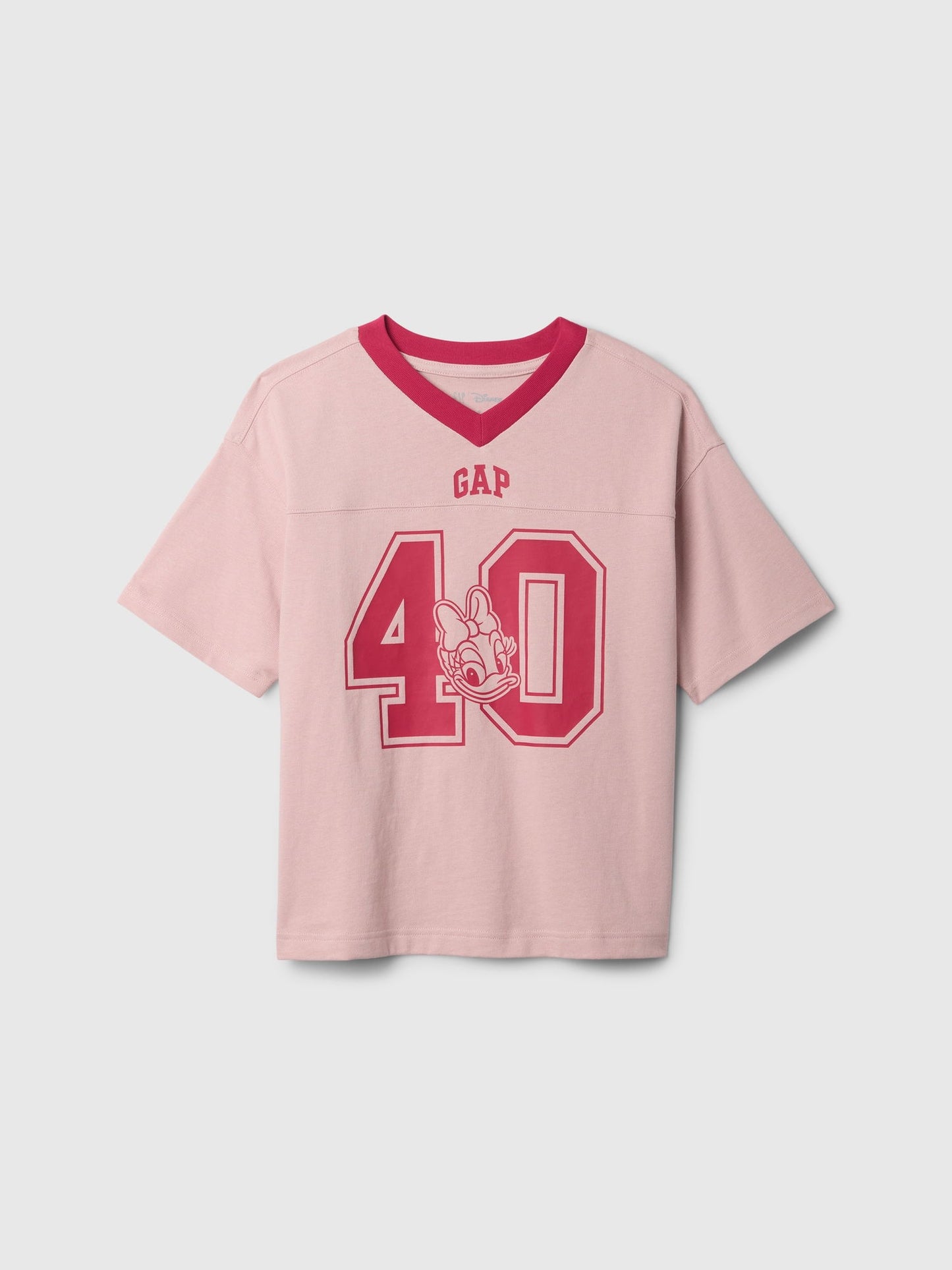 Pembe Gap × Disney Gap Logo Varsity T-Shirt