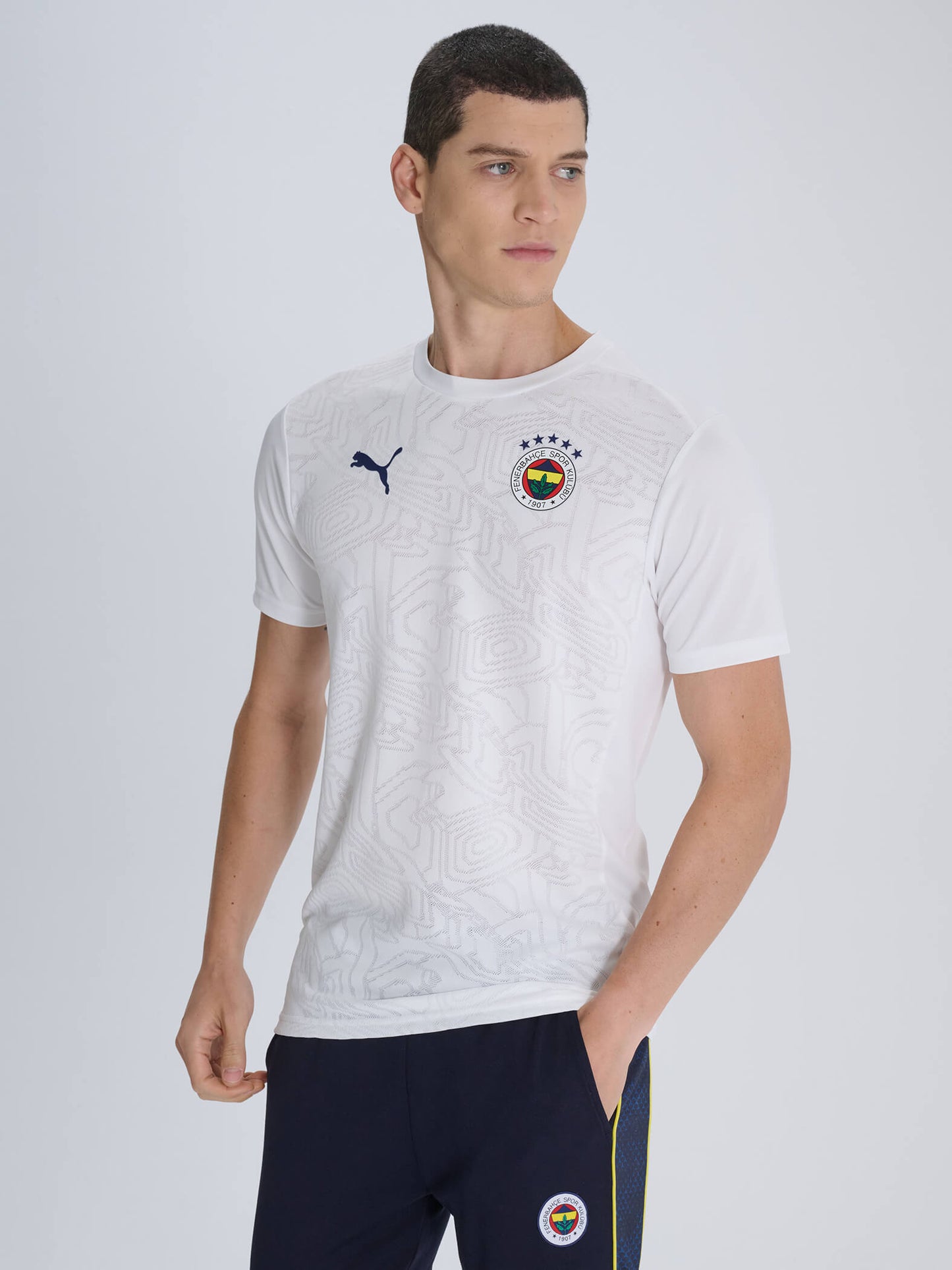 Fenerbahçe 2024/2025 A Takım Beyaz Hoca Antrenman Tshirt