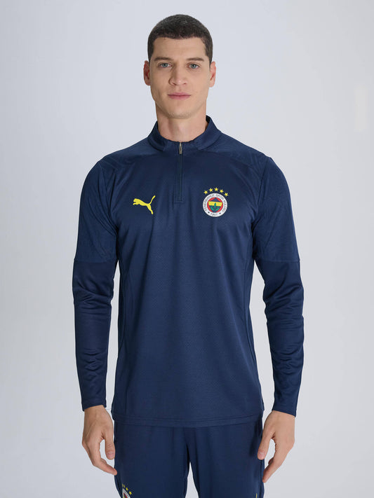 Fenerbahçe 2024/2025 A Takım Lacivert Futbolcu Yarım Fermuar Sweatshirt