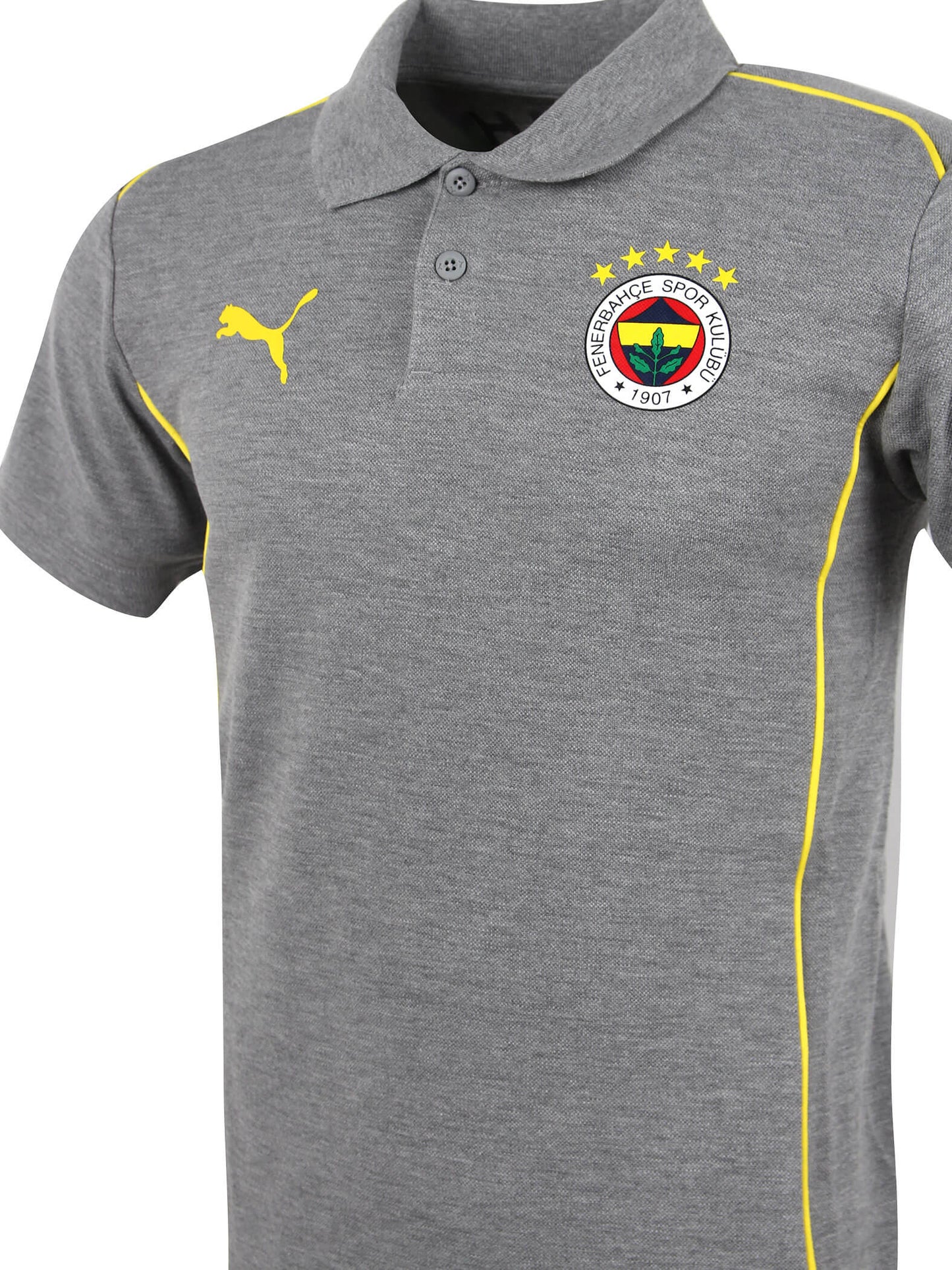 Fenerbahçe 2024/2025 A Takım Gri Melanj Polo Tshirt