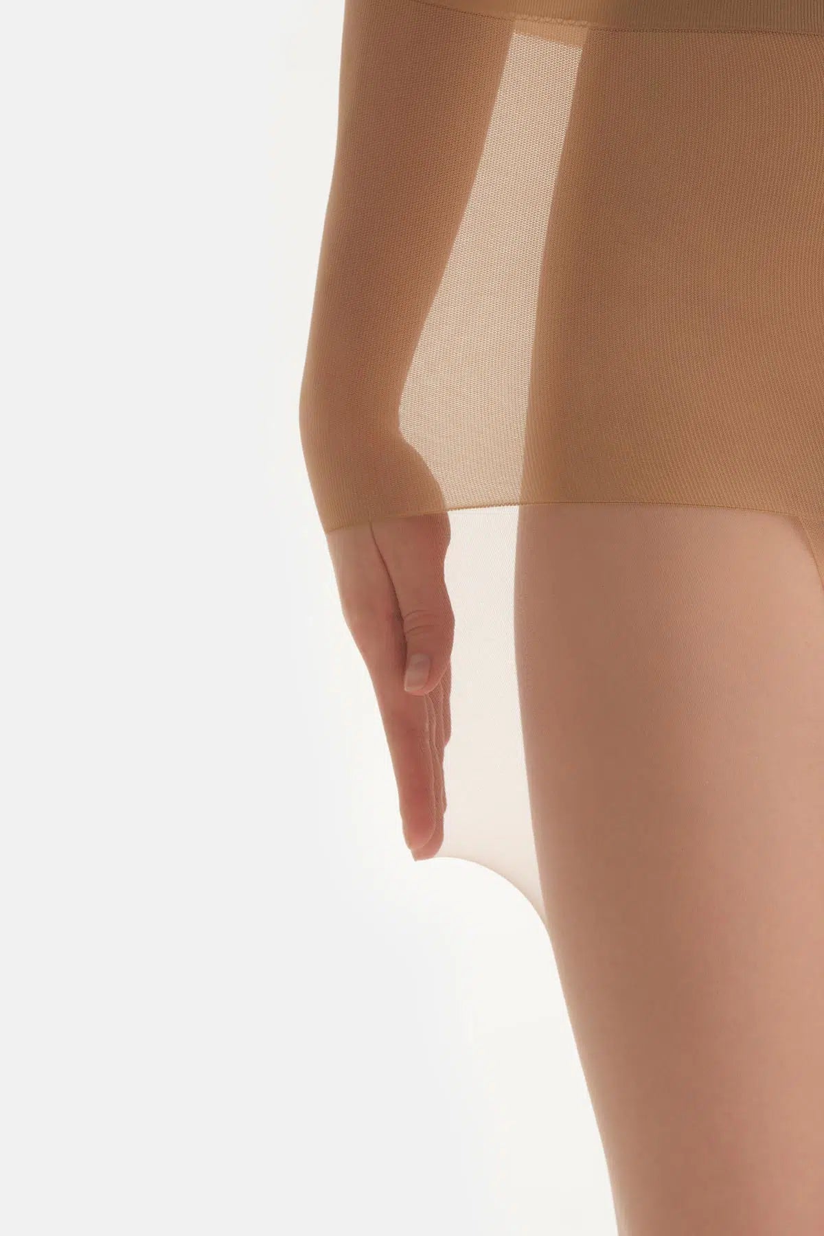 Bronz Orta Transparan 3 Den Kaçmaz Külotlu Çorap