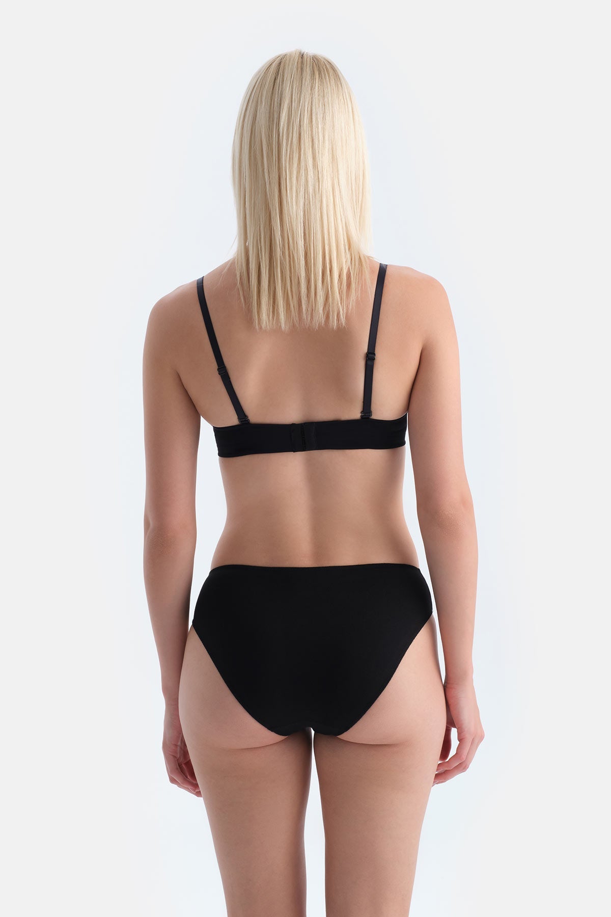 Siyah Julia Straplez Push-up Destekli Sütyen