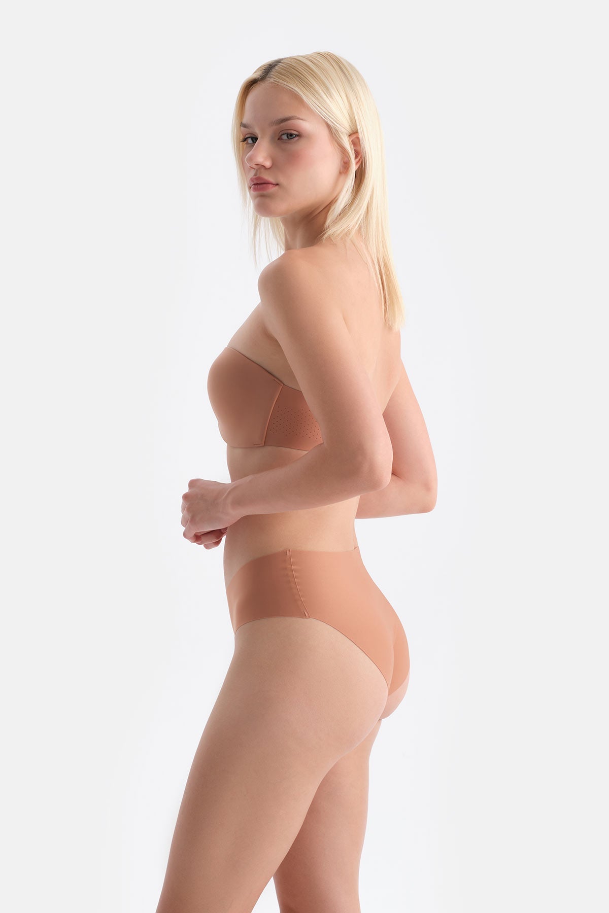 Kahverengi 1136kc Alıce Straplez Sütyen