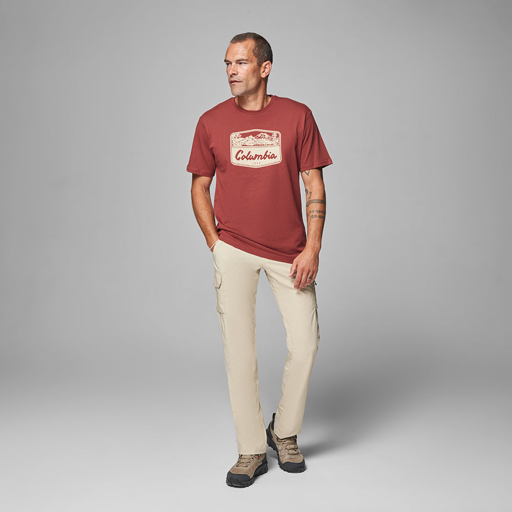 Csc Hex Woodblock Badge Erkek Kısa Kollu T-shirt