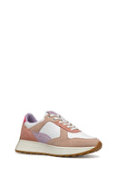 Geox Kadın Çok Renkli D Amabel A - Nappa + Suede Bağcıklı Deri Sneaker