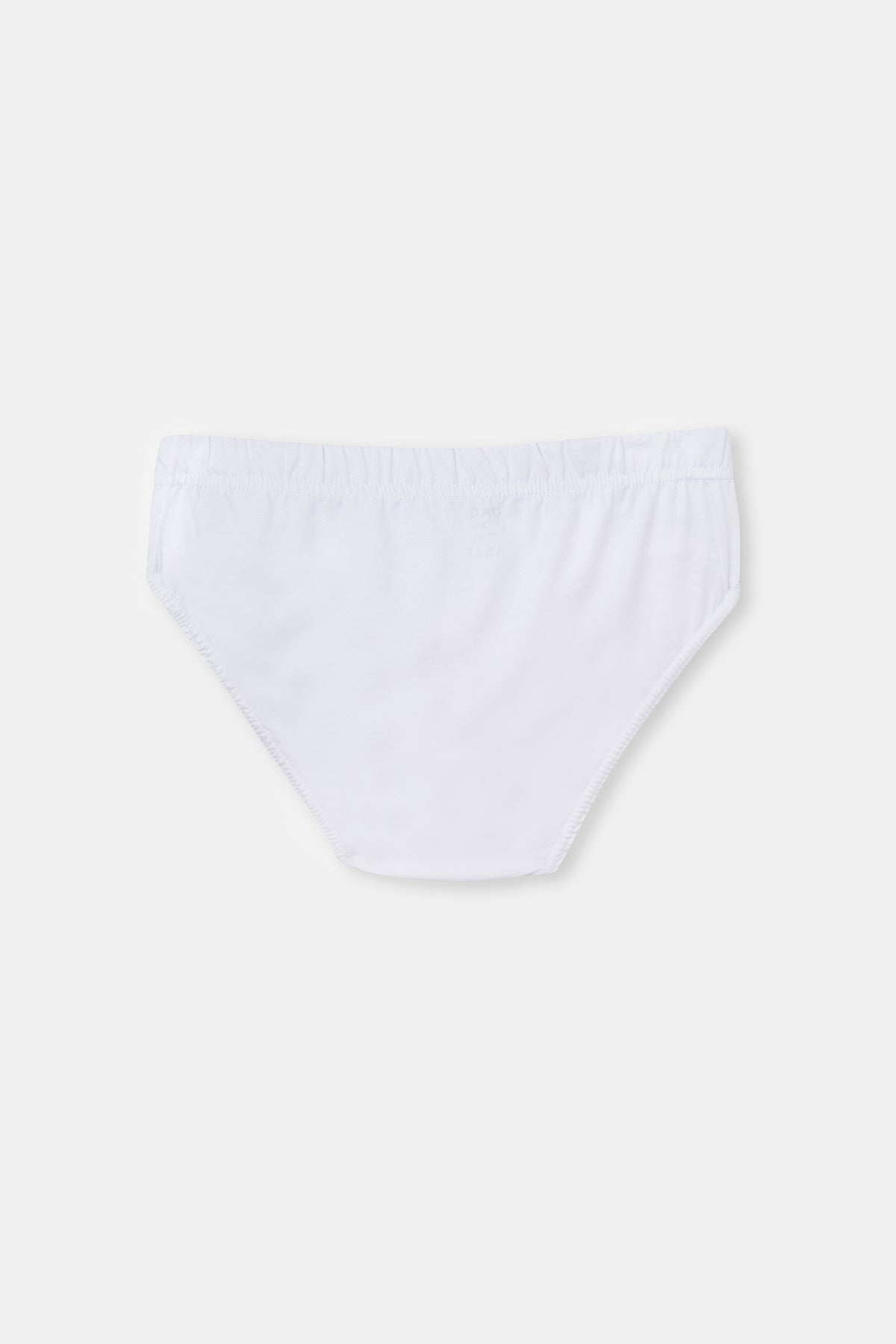 Beyaz Penye 2'li Pamuklu Slip Külot