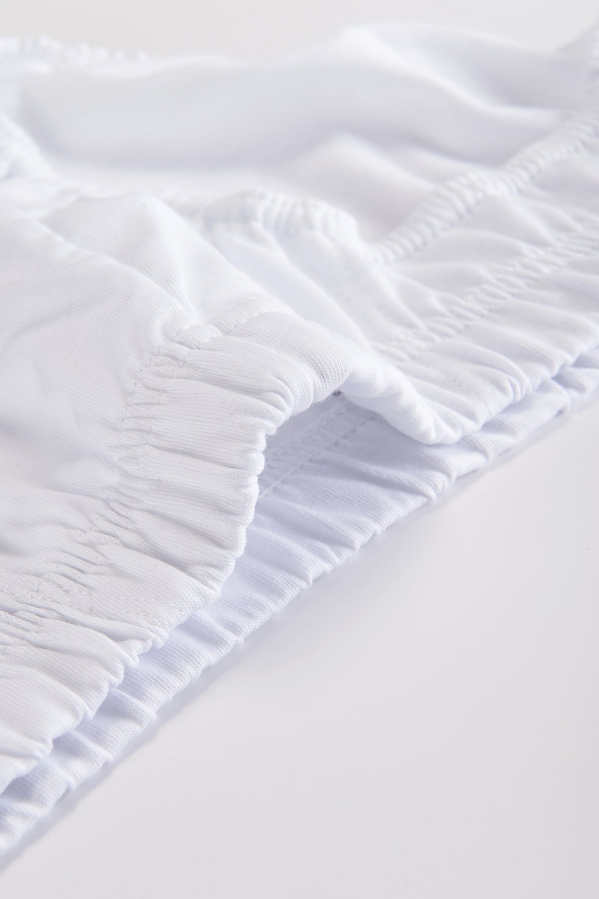 Beyaz Penye 2'li Pamuklu Slip Külot