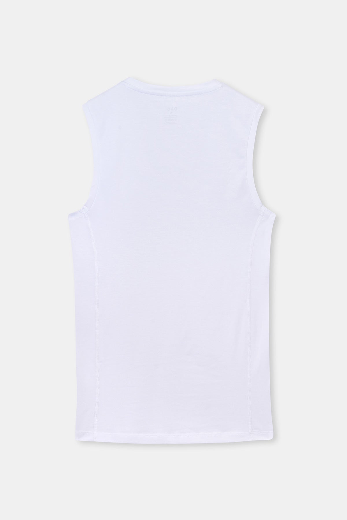 Beyaz Penye V Yaka Kolsuz Erkek Fanila