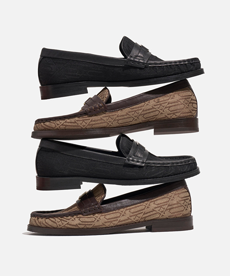 Metal Tokalı Monogram Jakarlı Makosen