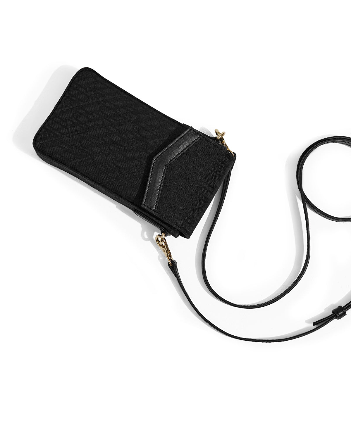 Monogram Jakarlı Telefon Çantası