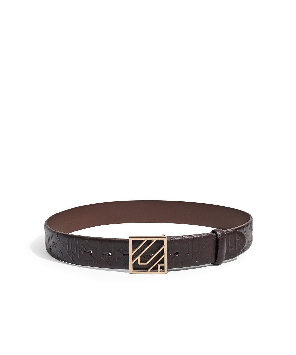 Monogram Tokalı Deri Kemer